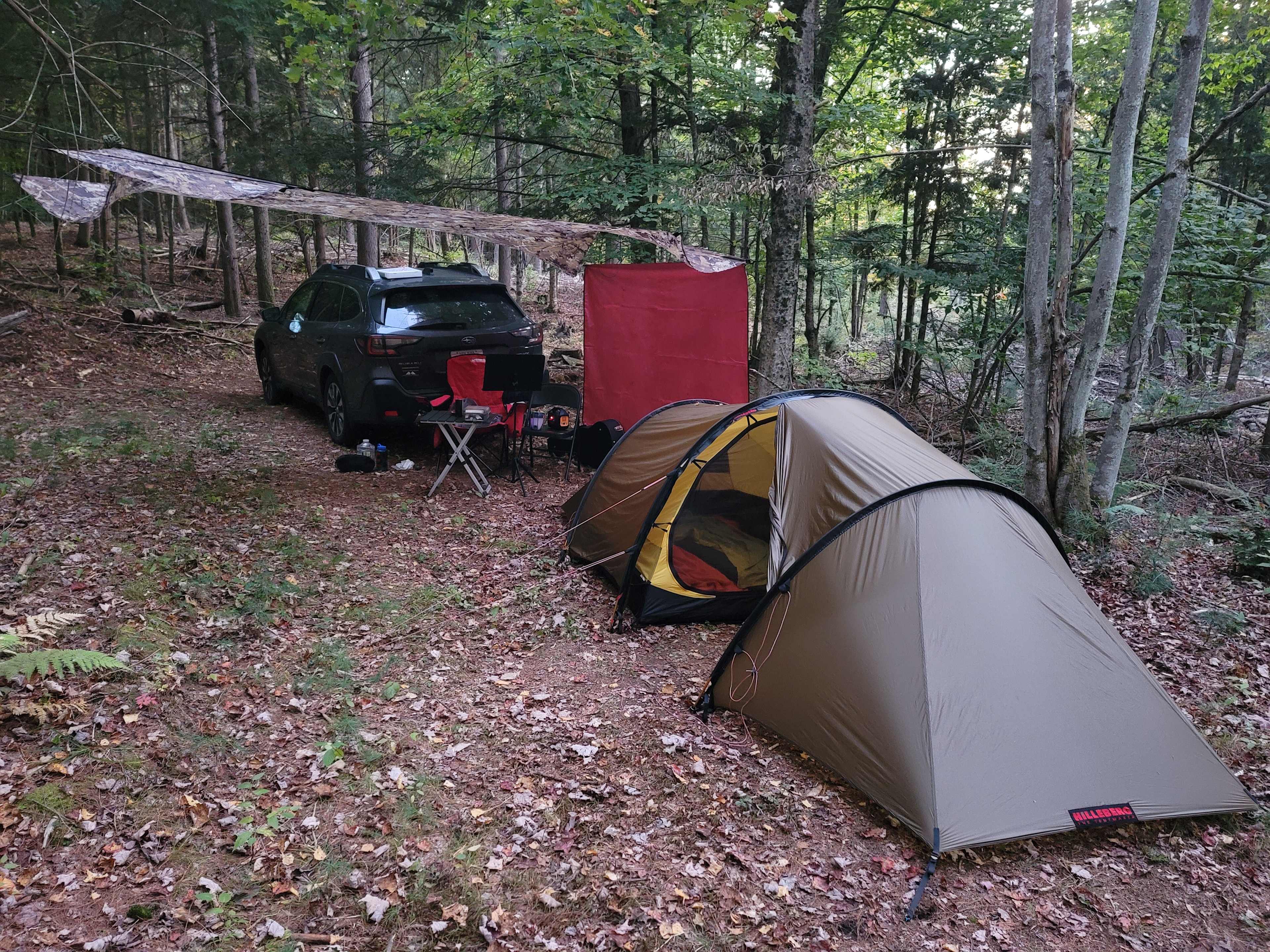 Fish house campsites