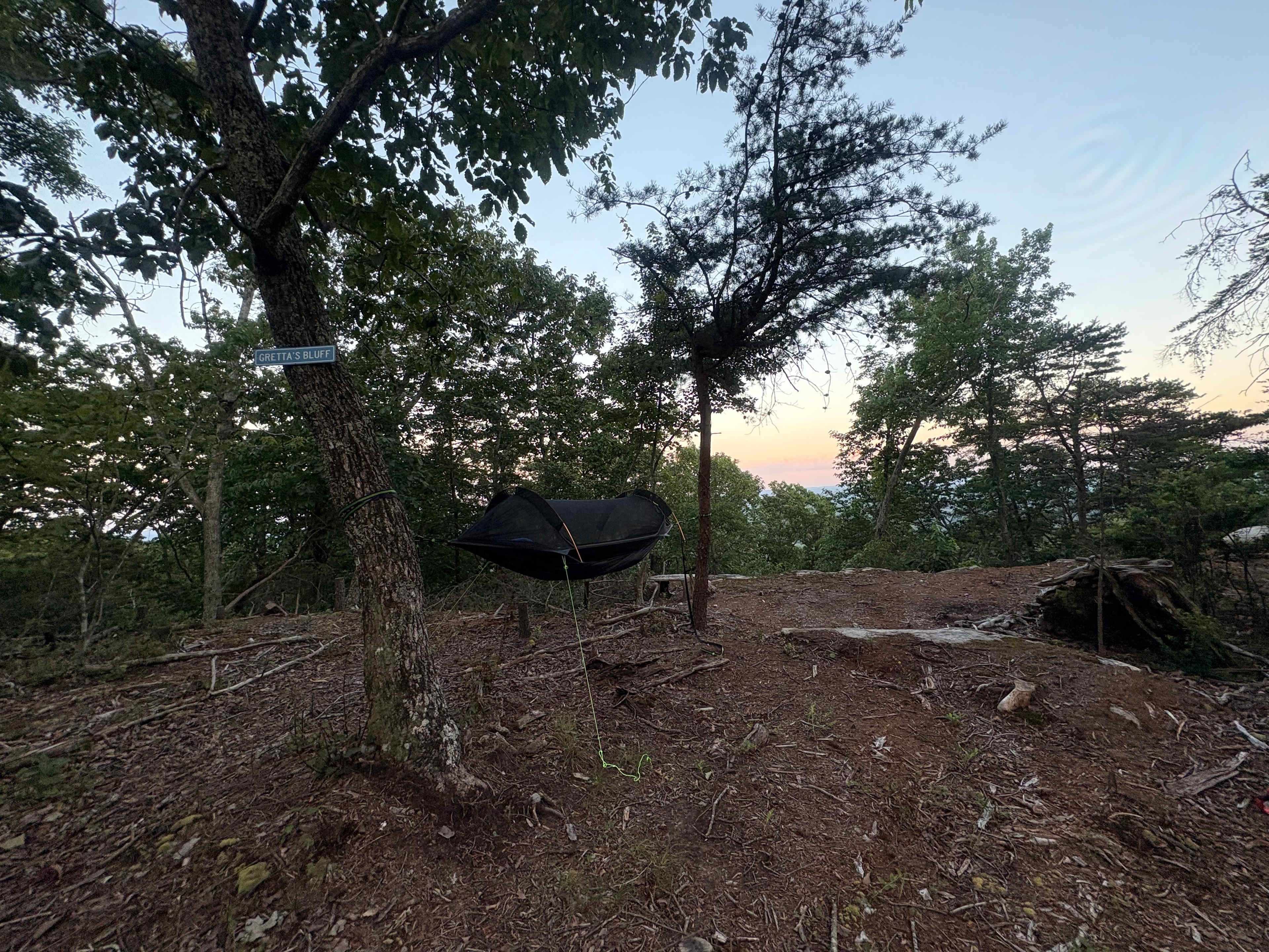 Creekside Bluff Primitive Camping