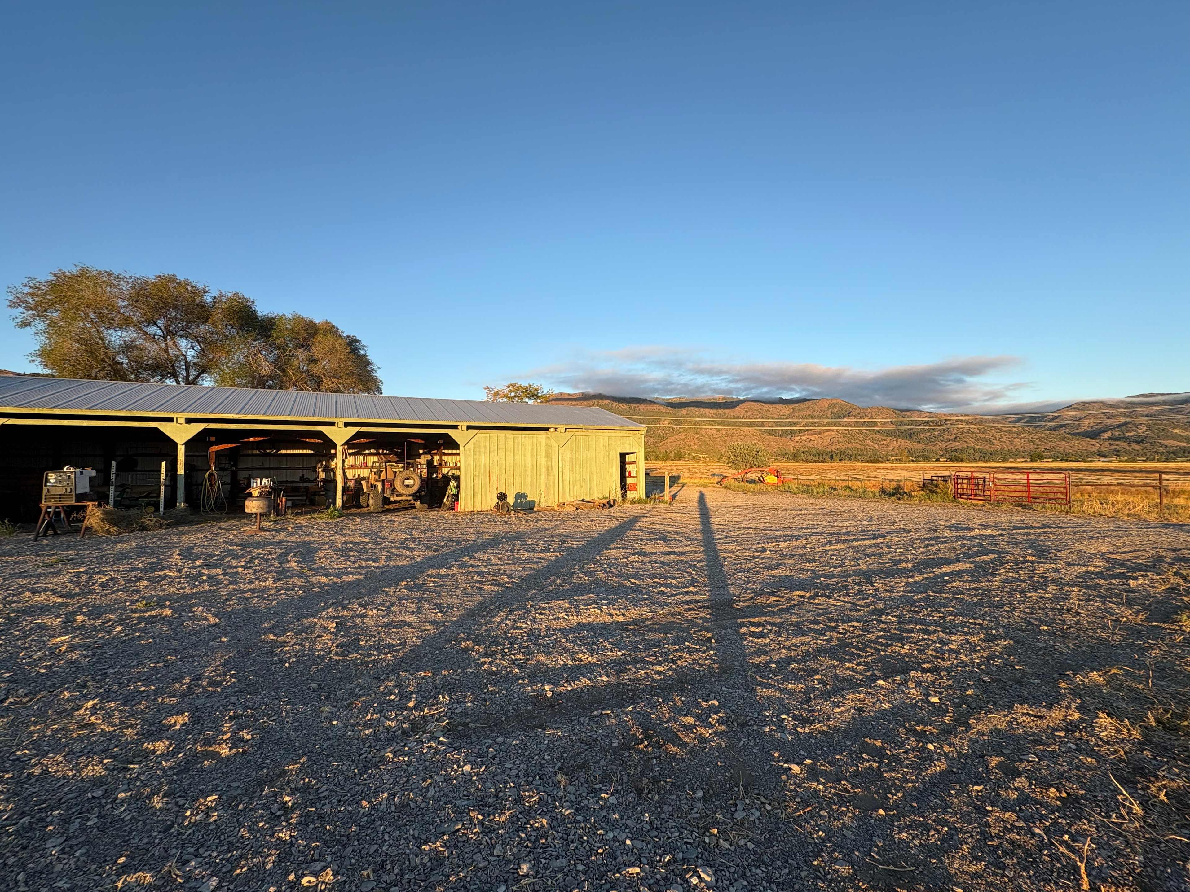 Early morning sun in the valley