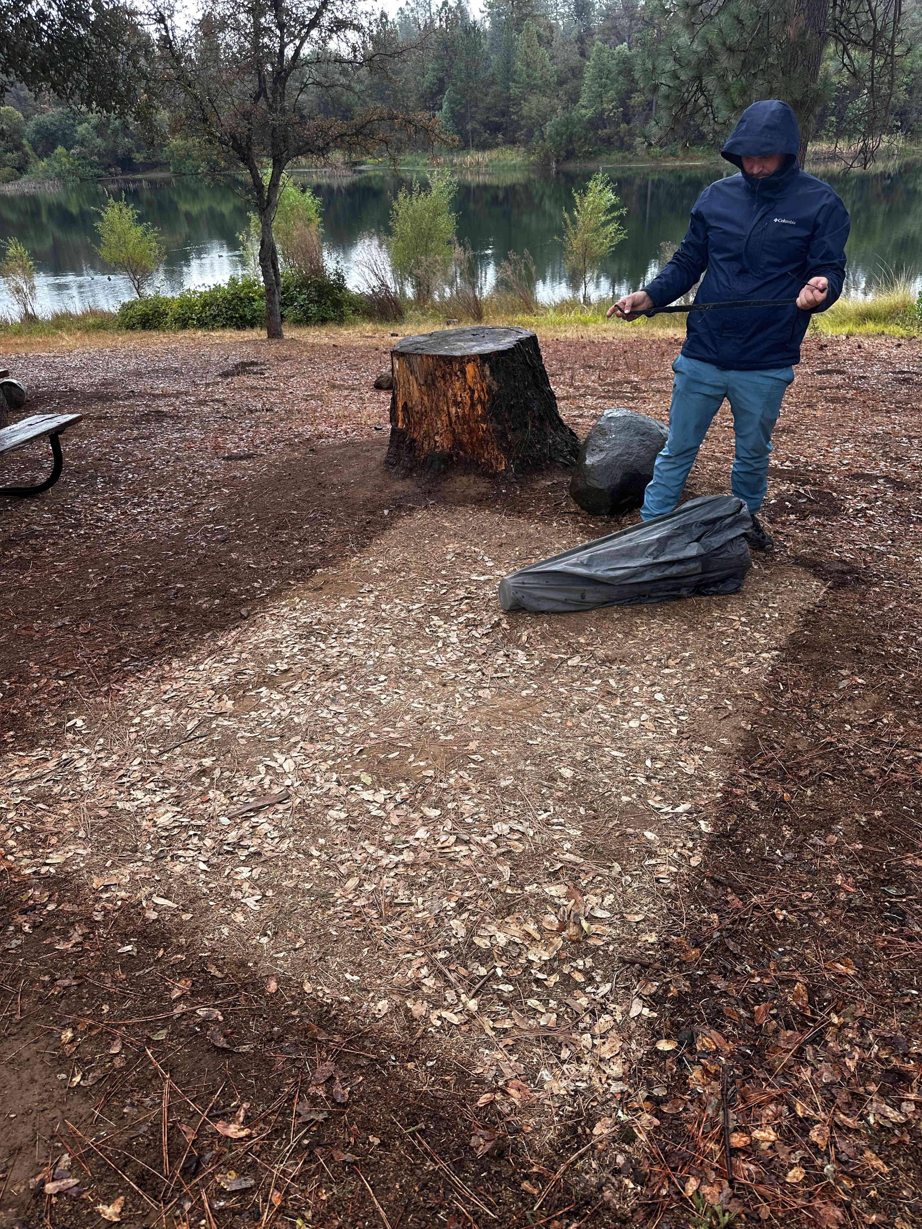 You could see the outline of the rain from our site 