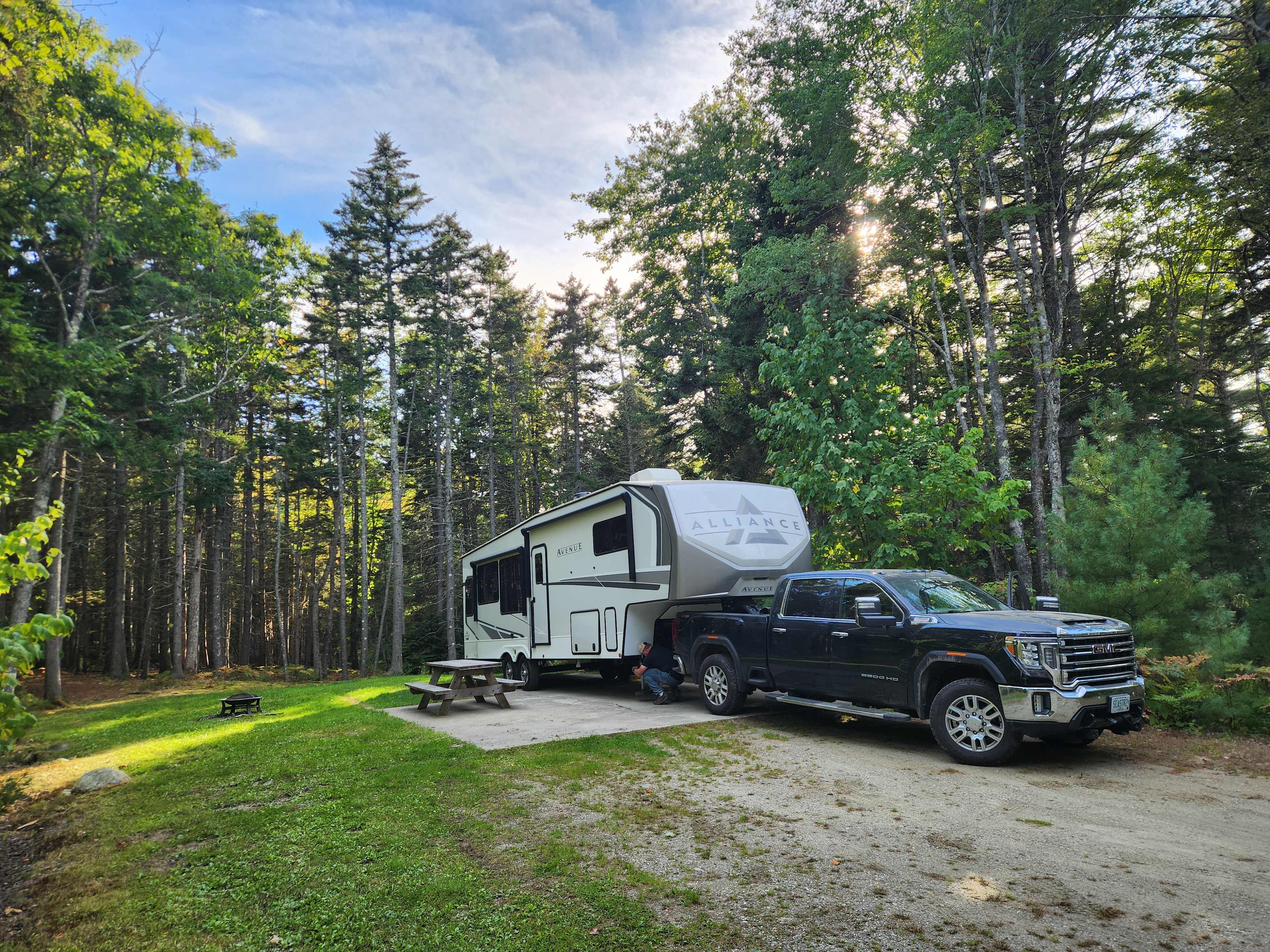Plenty of space! Our camper is a 35'.