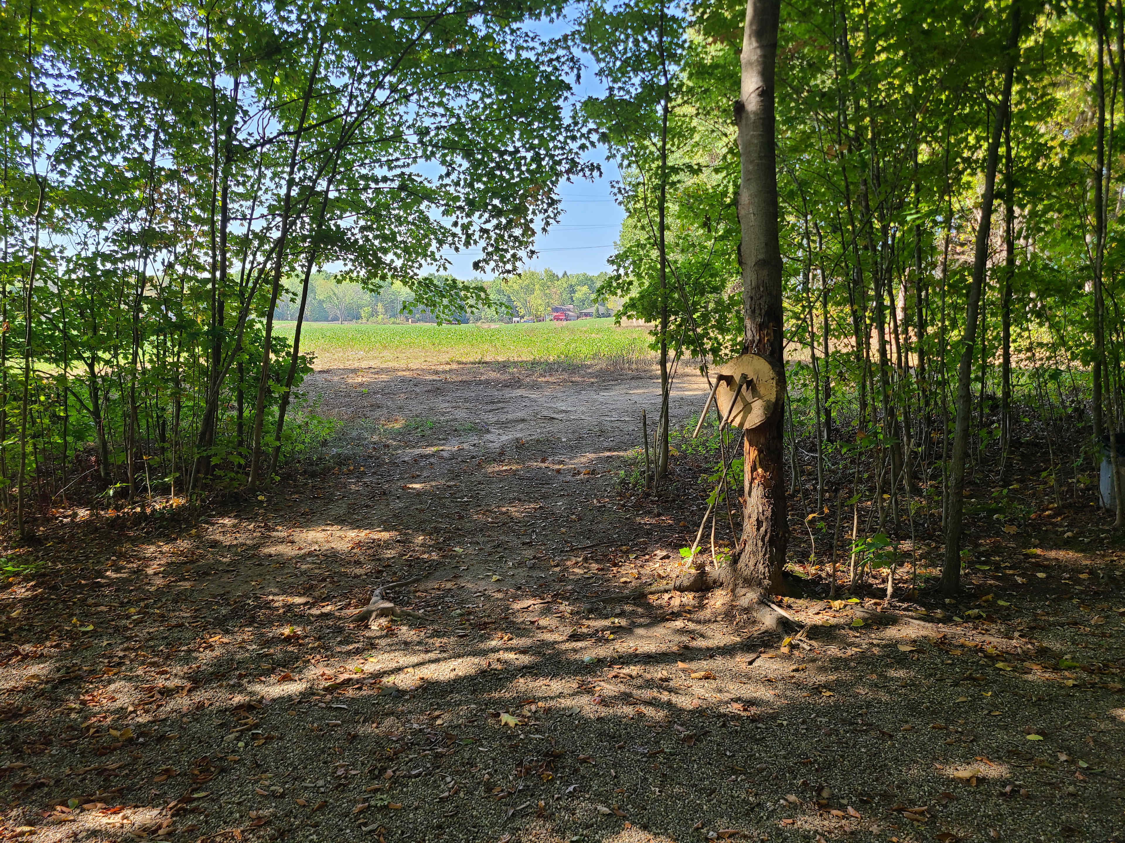 From inside looking out entrance