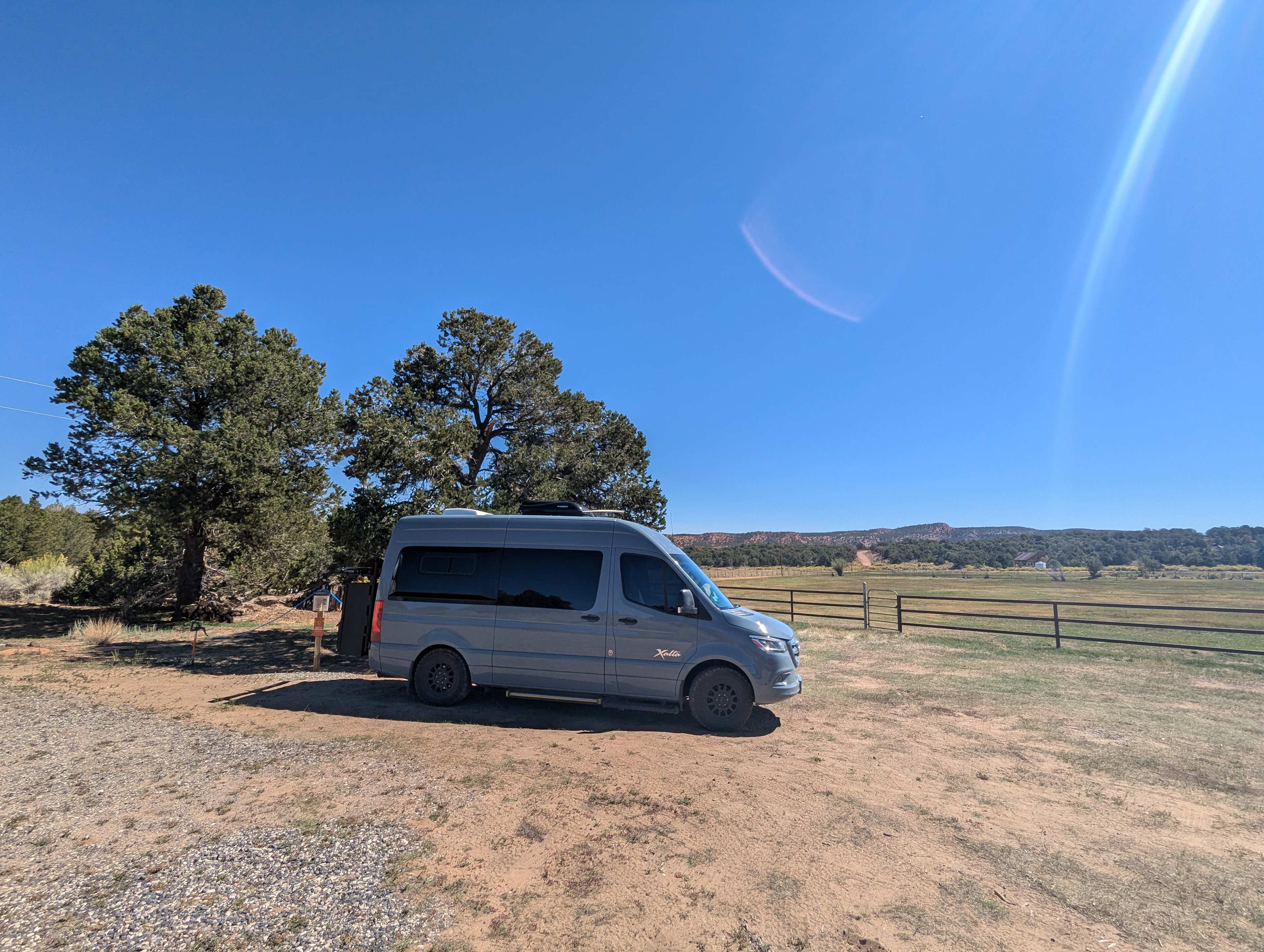Camper van at the site 