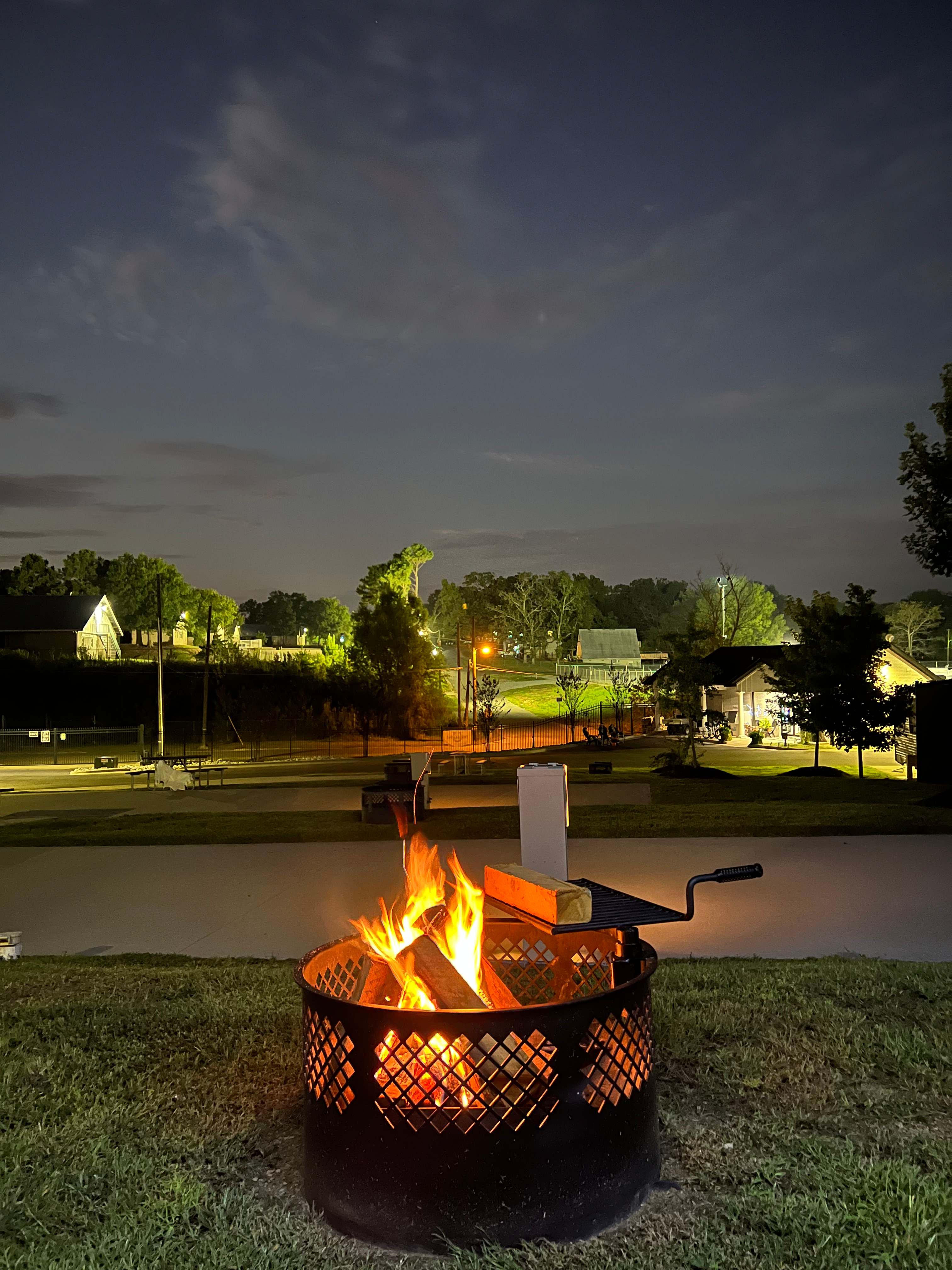 Fire pit at our site