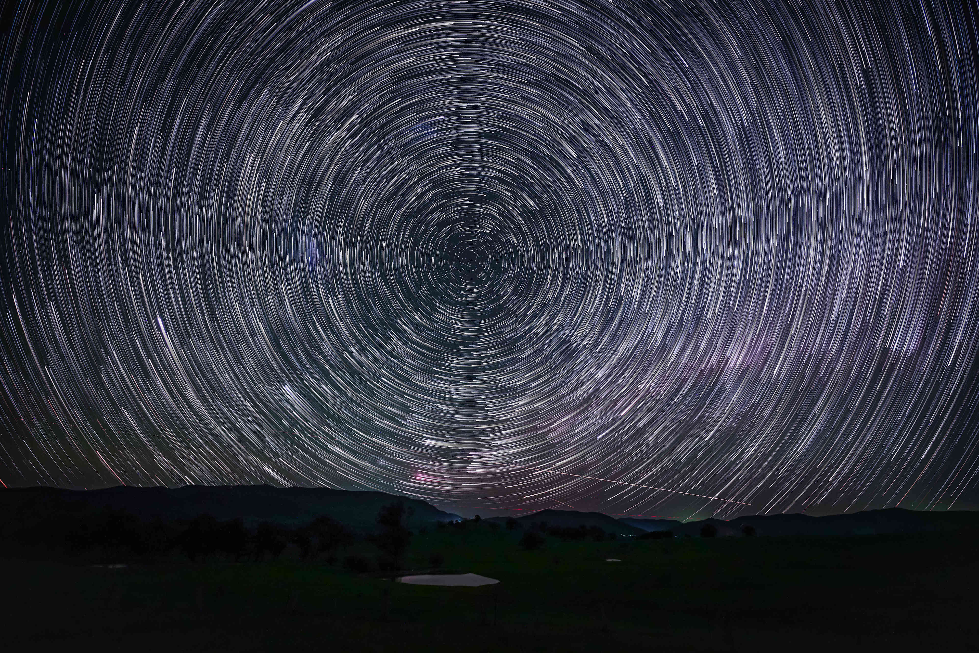 Startrails around the south celestial pole