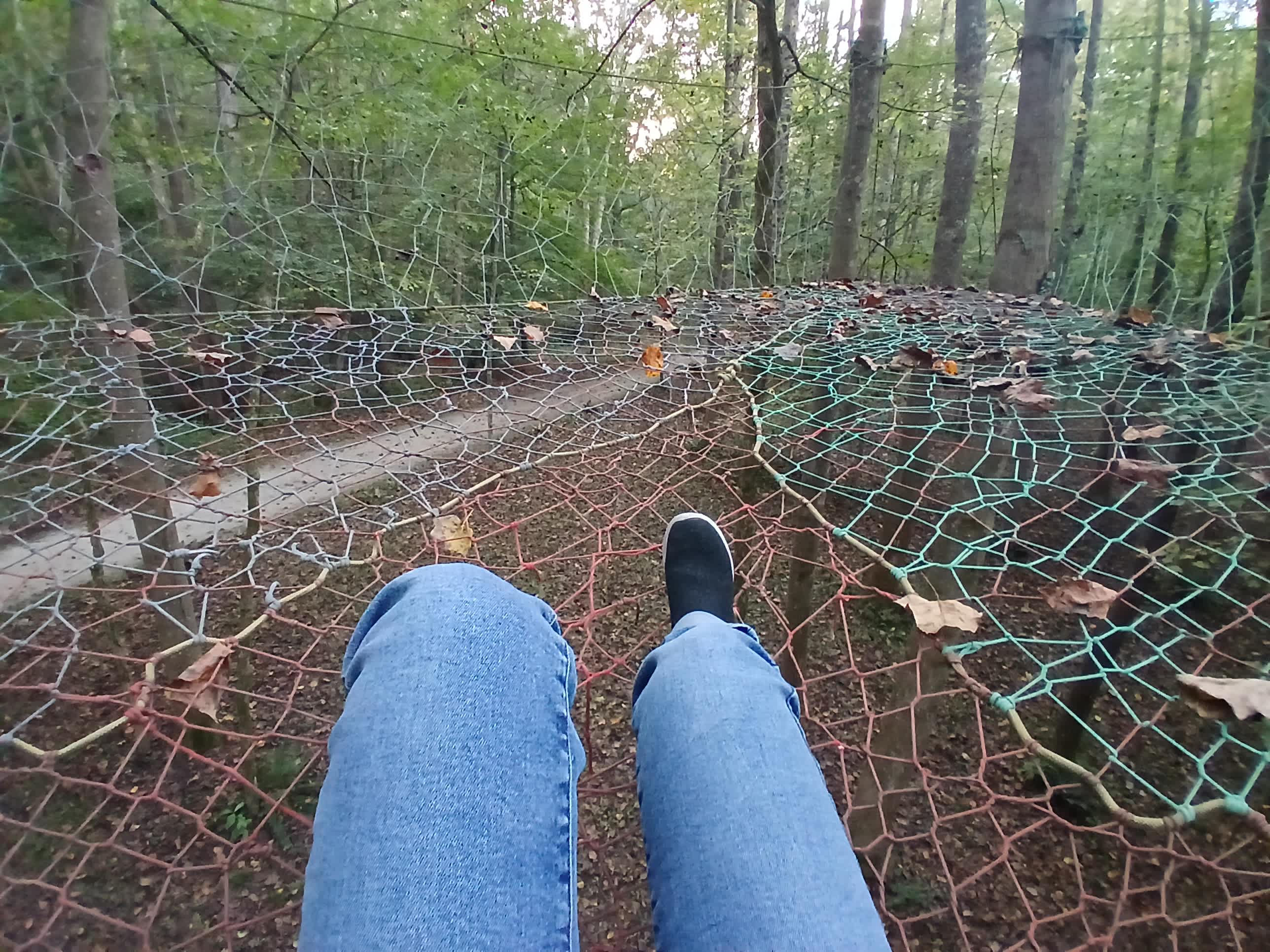 Felt like I was hanging out in a spider web.