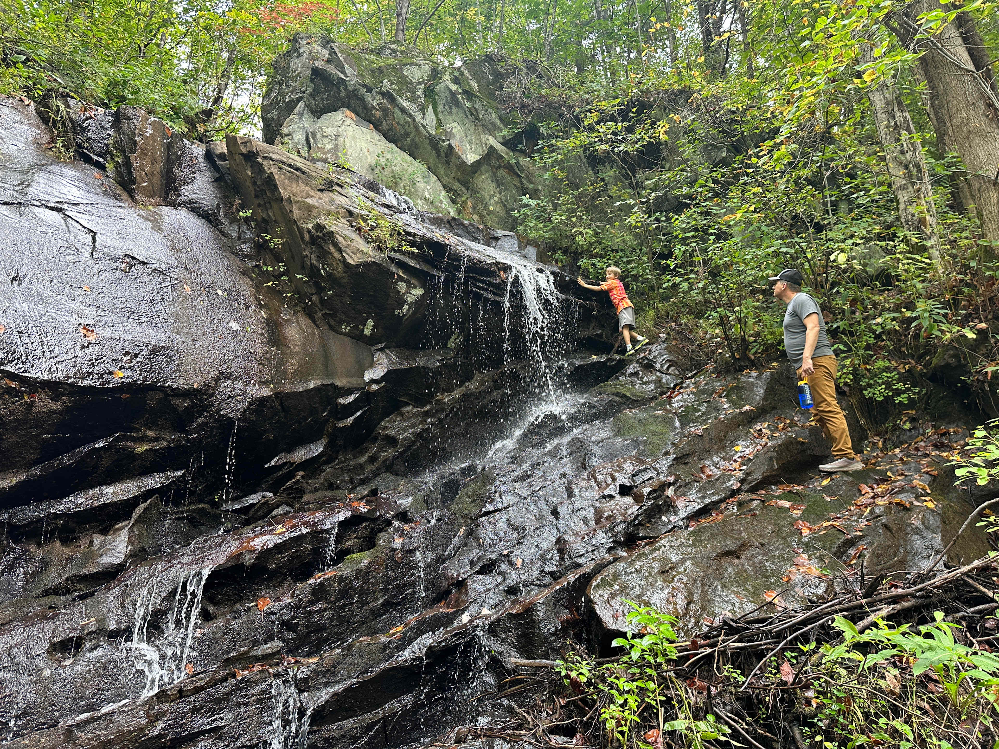 On-site short hike to the waterfall