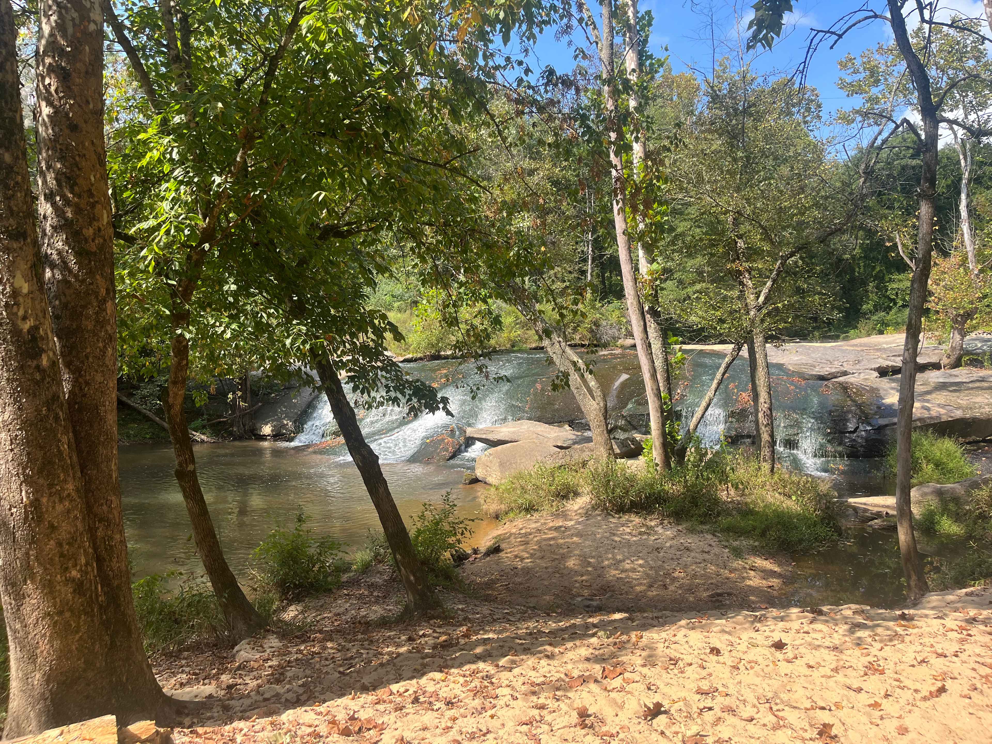 Waterfall camping close to CLT