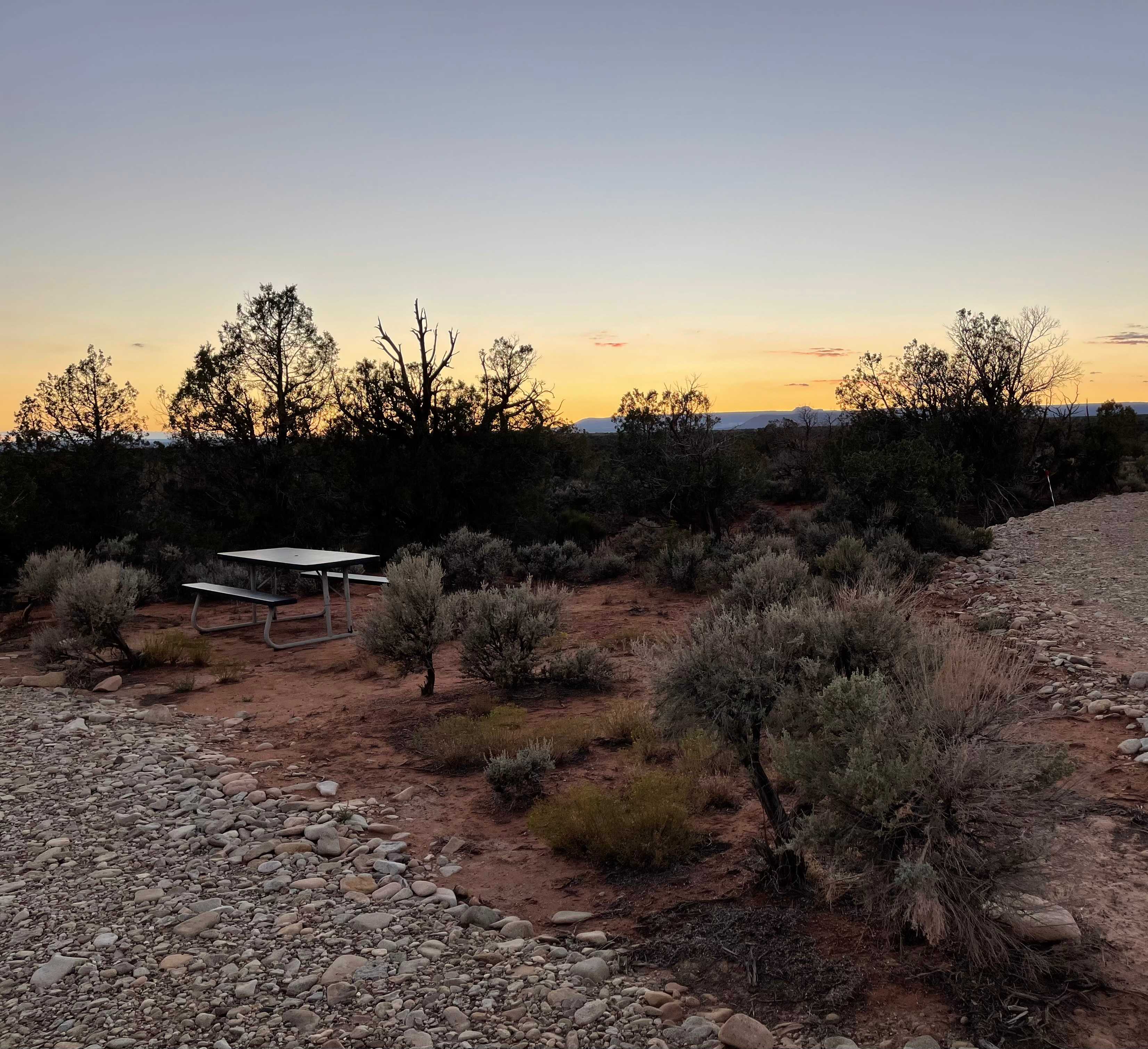 Sunset Campground on Ruin Road