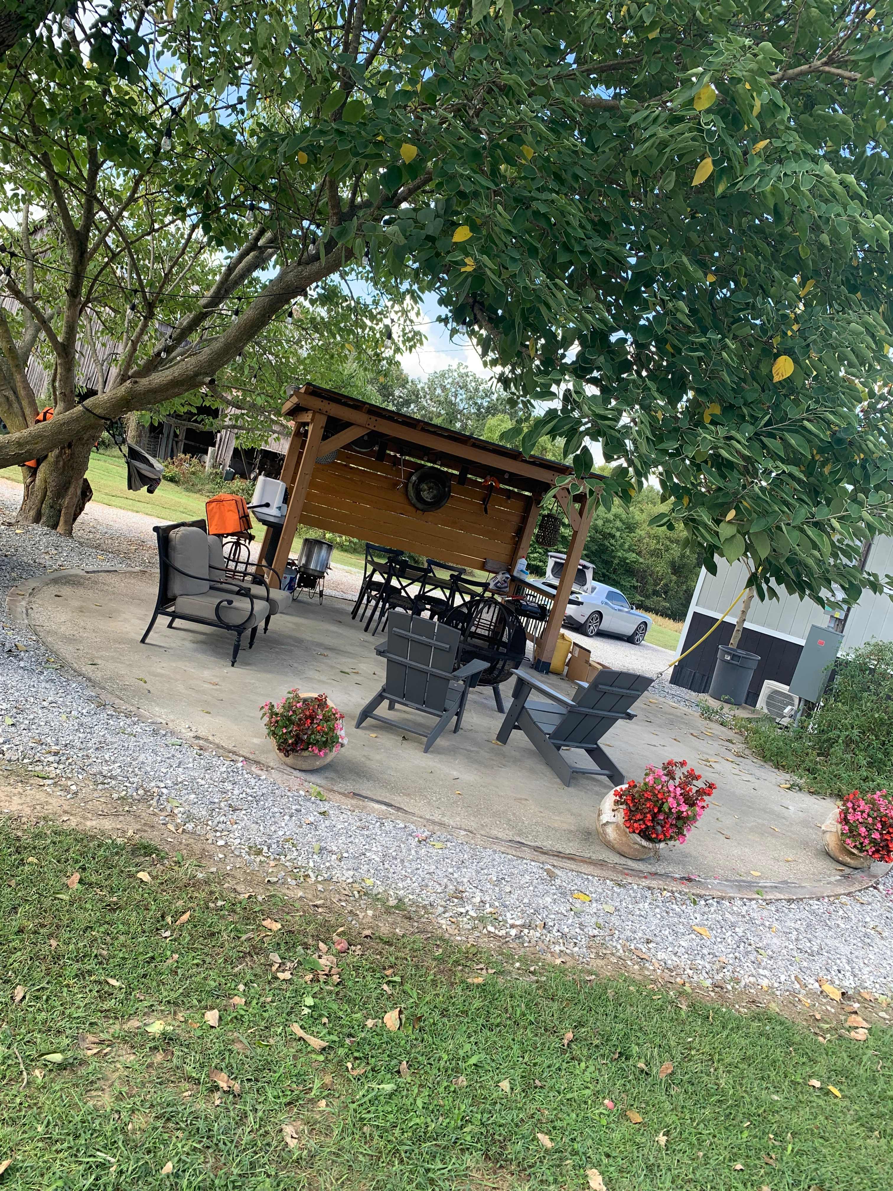 What a great set up and way to meet new friends at the communal fire pit!