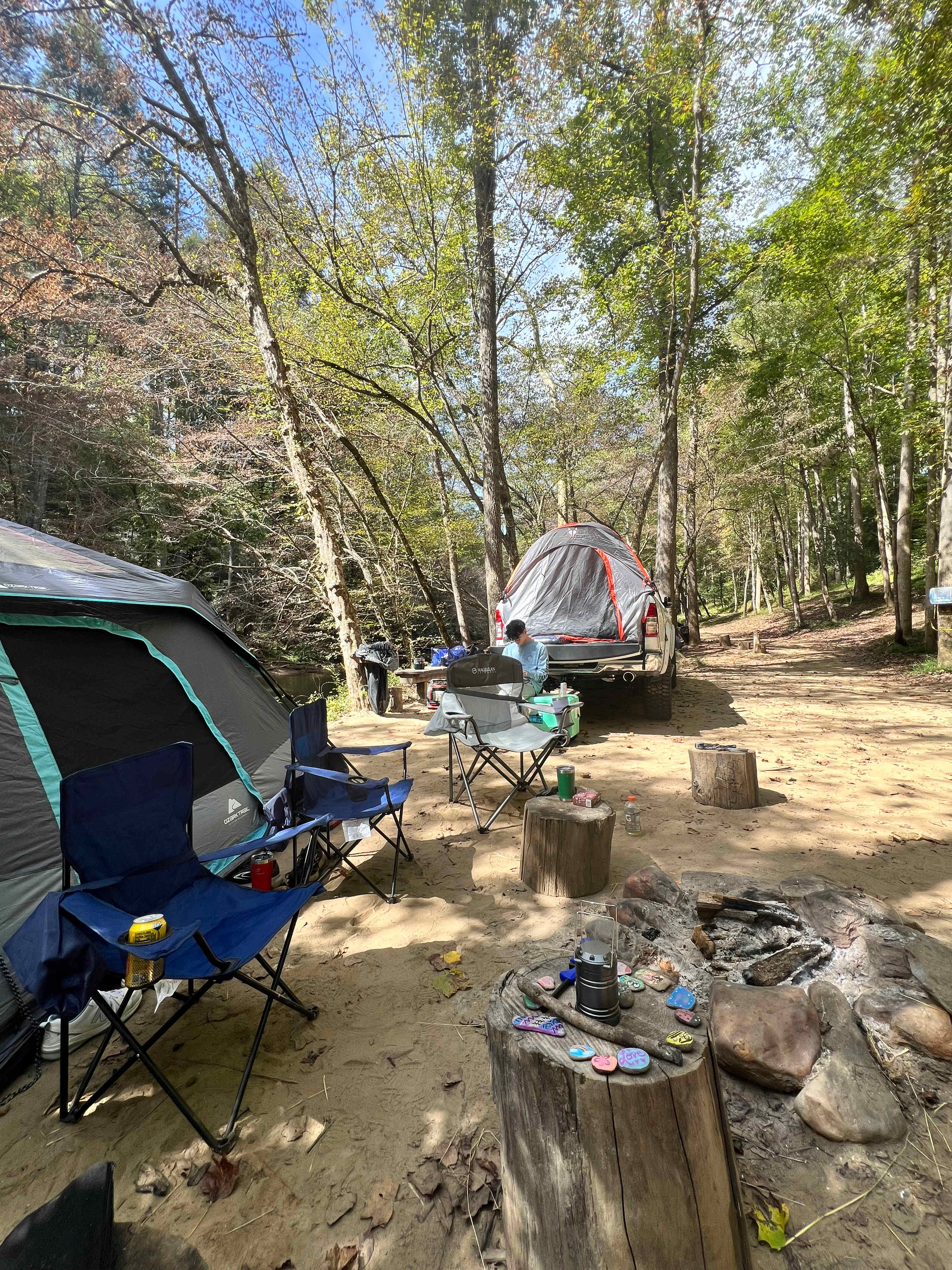 Campsite set up
