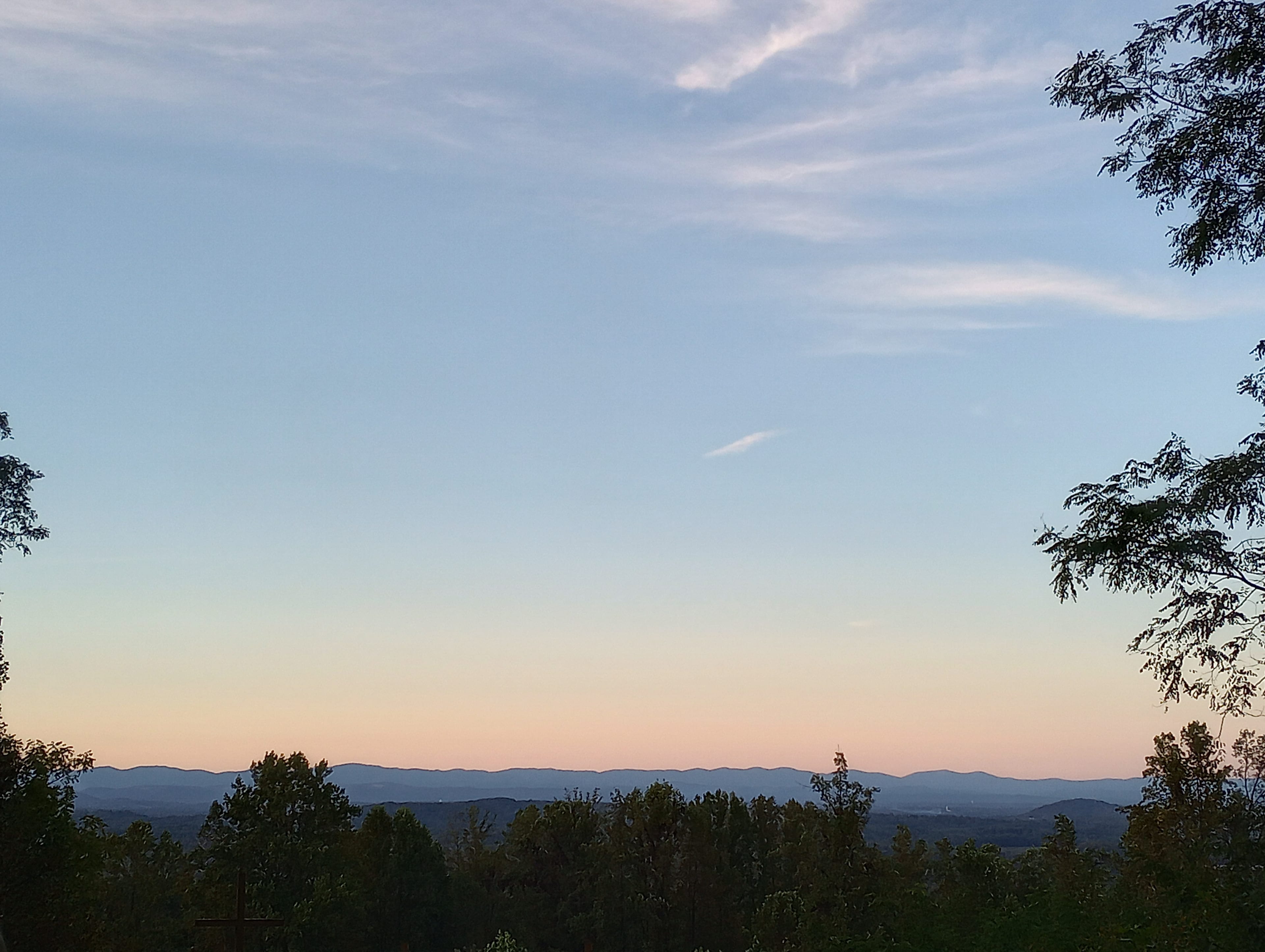 Sunset views from the tent porch 