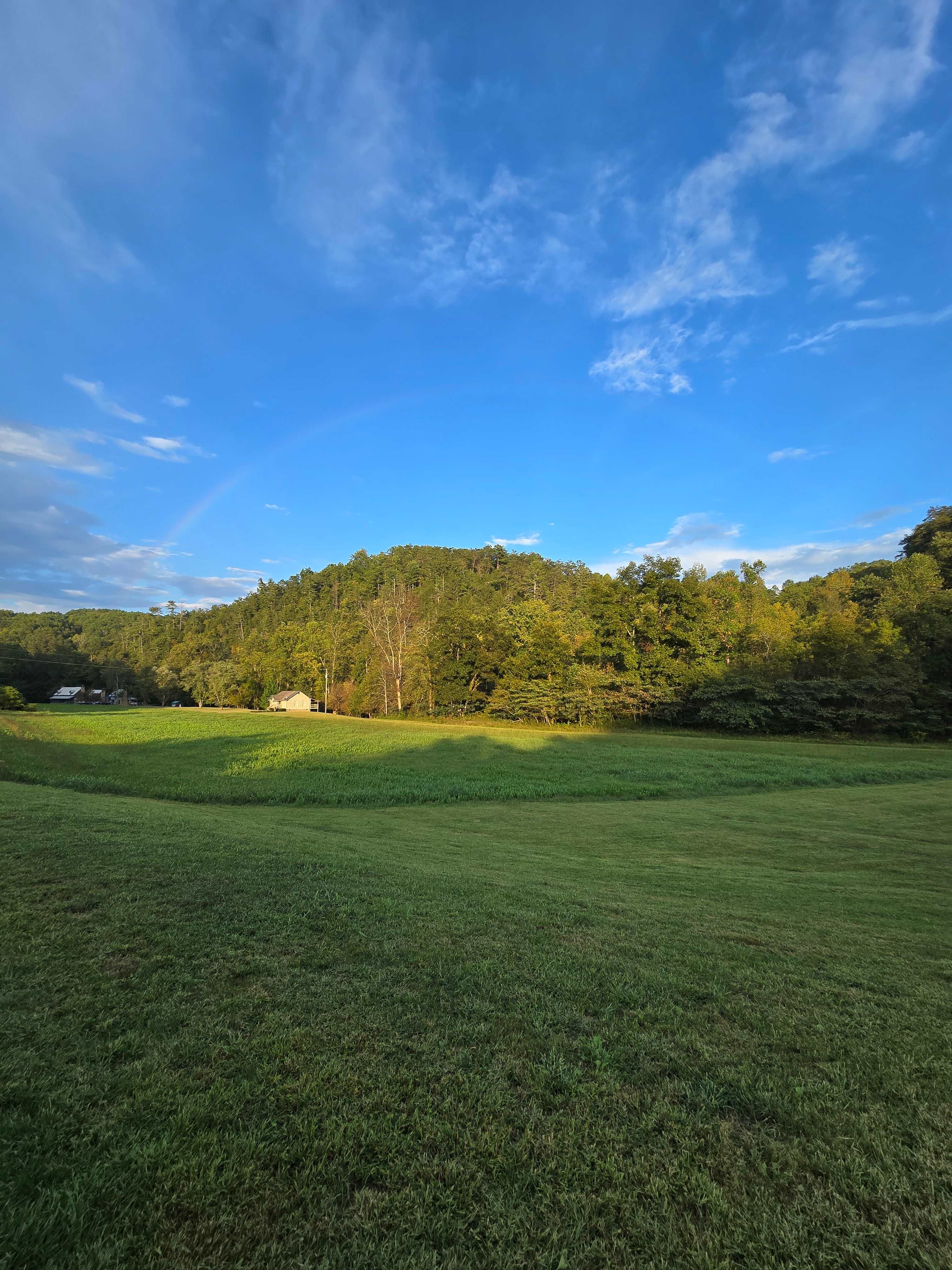 Rainbow over the cabin