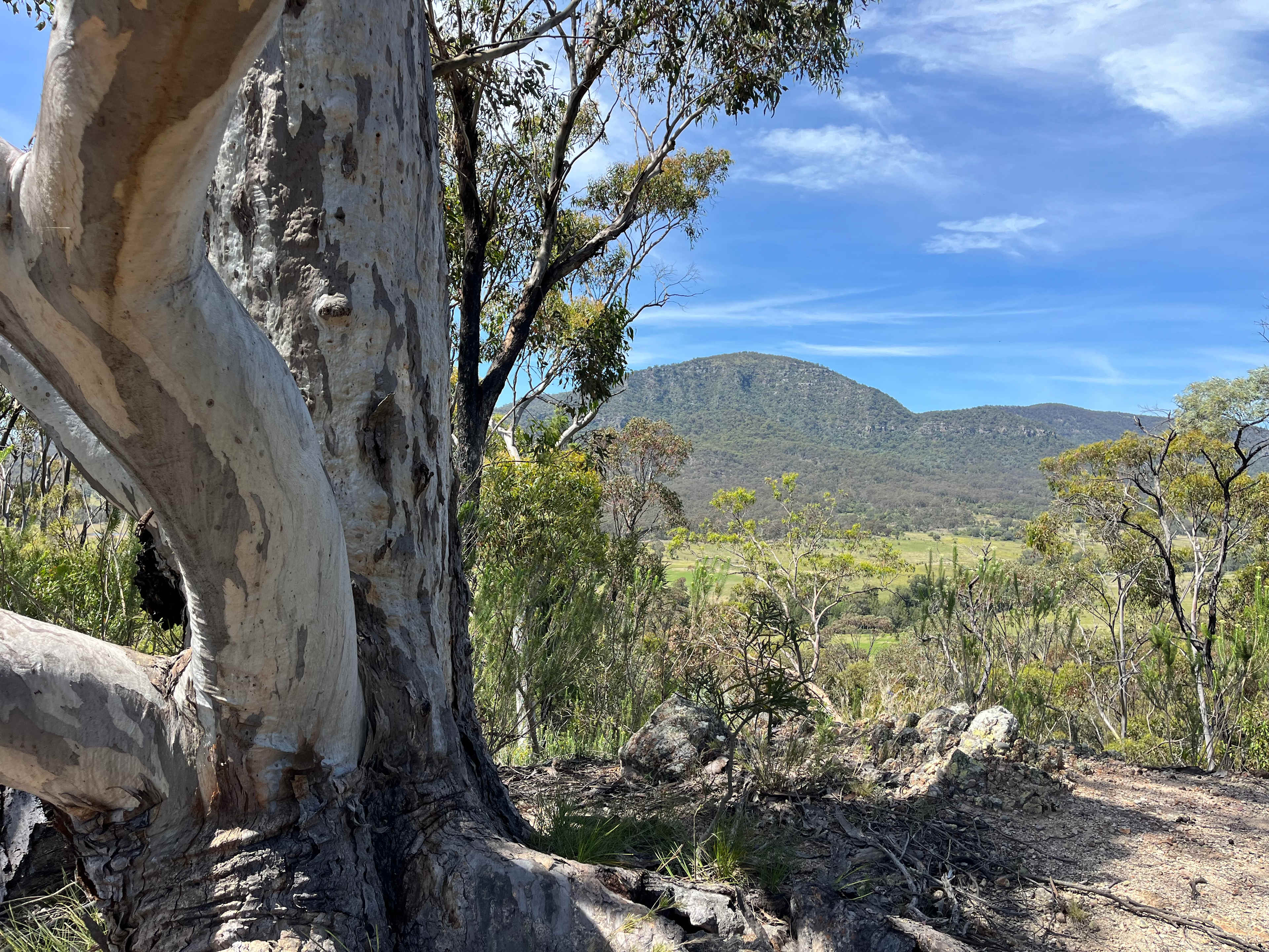 Looking down into the campgrounds