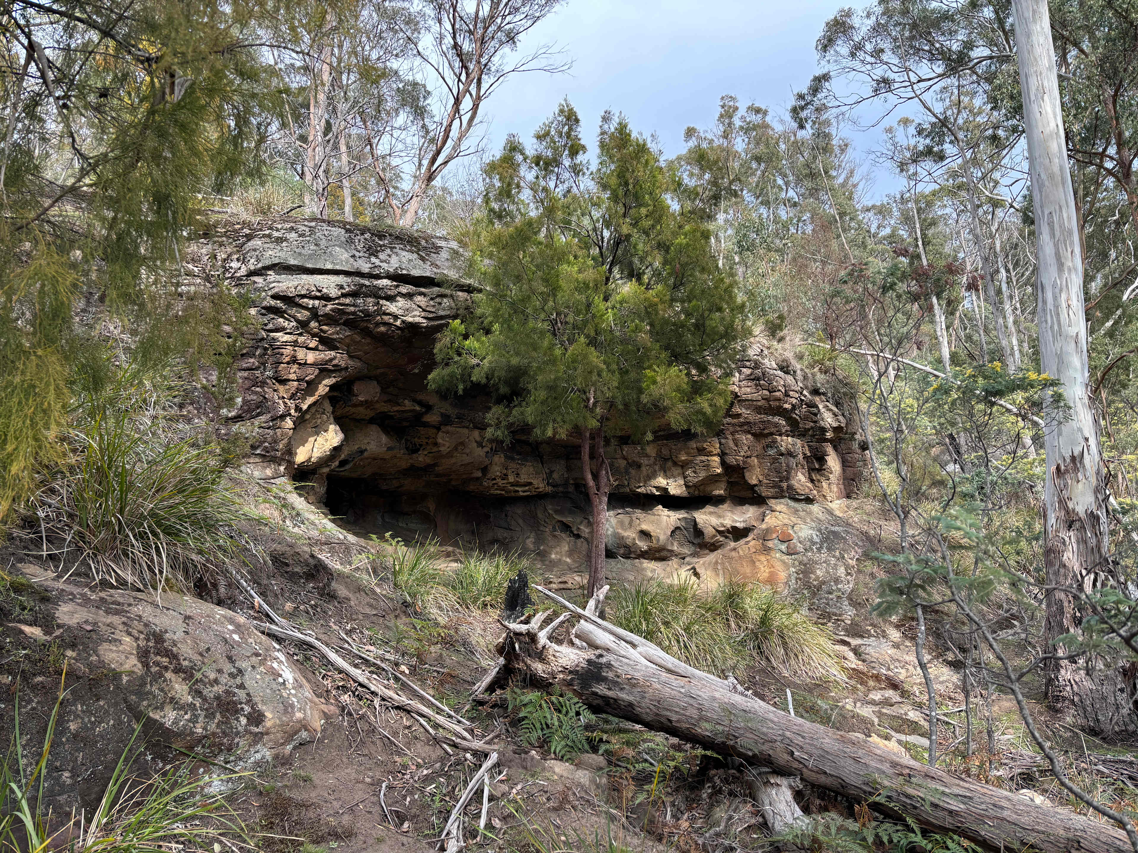 The closest shelter cave