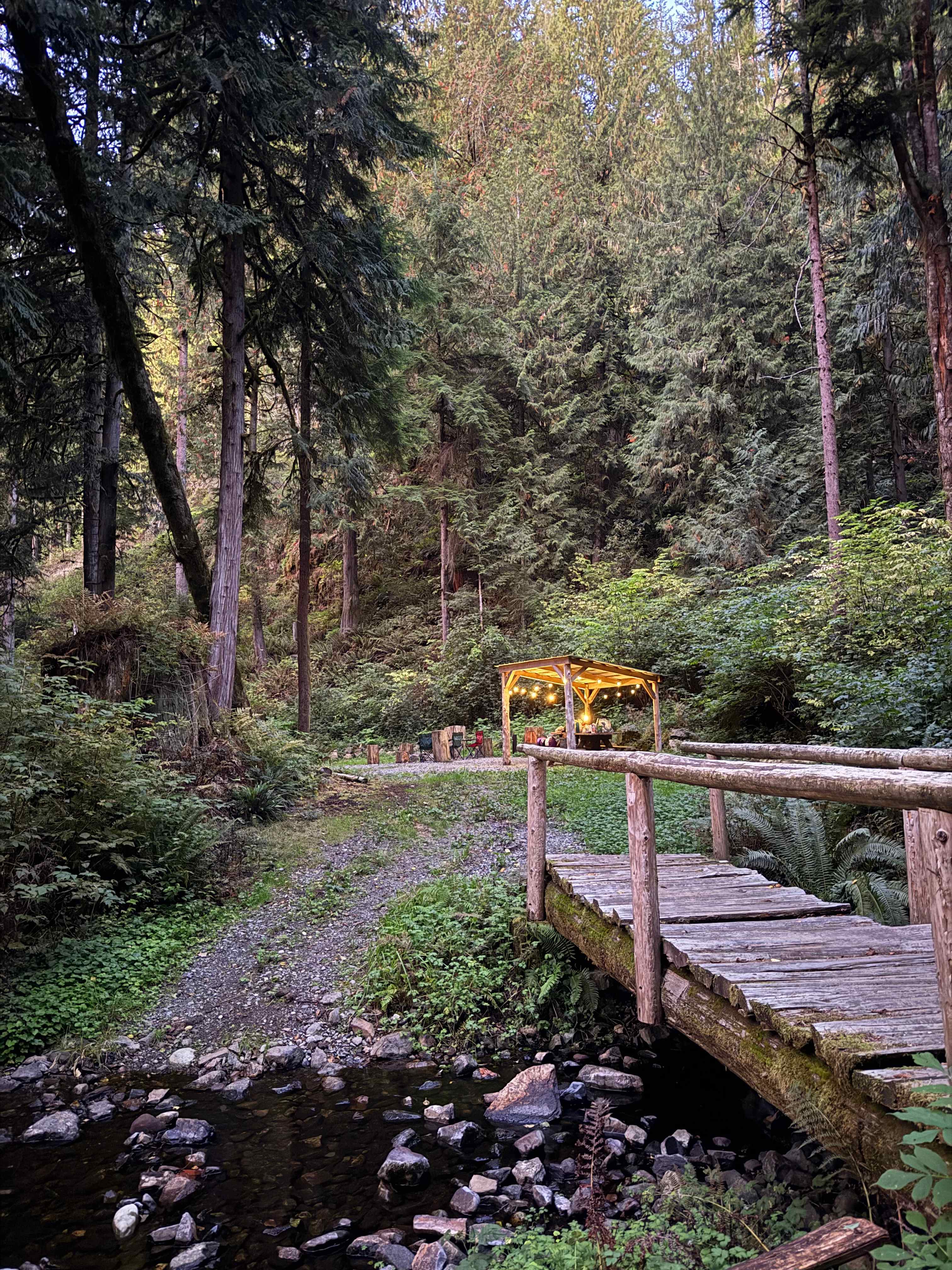 We brought our string lights and it made things so magical 