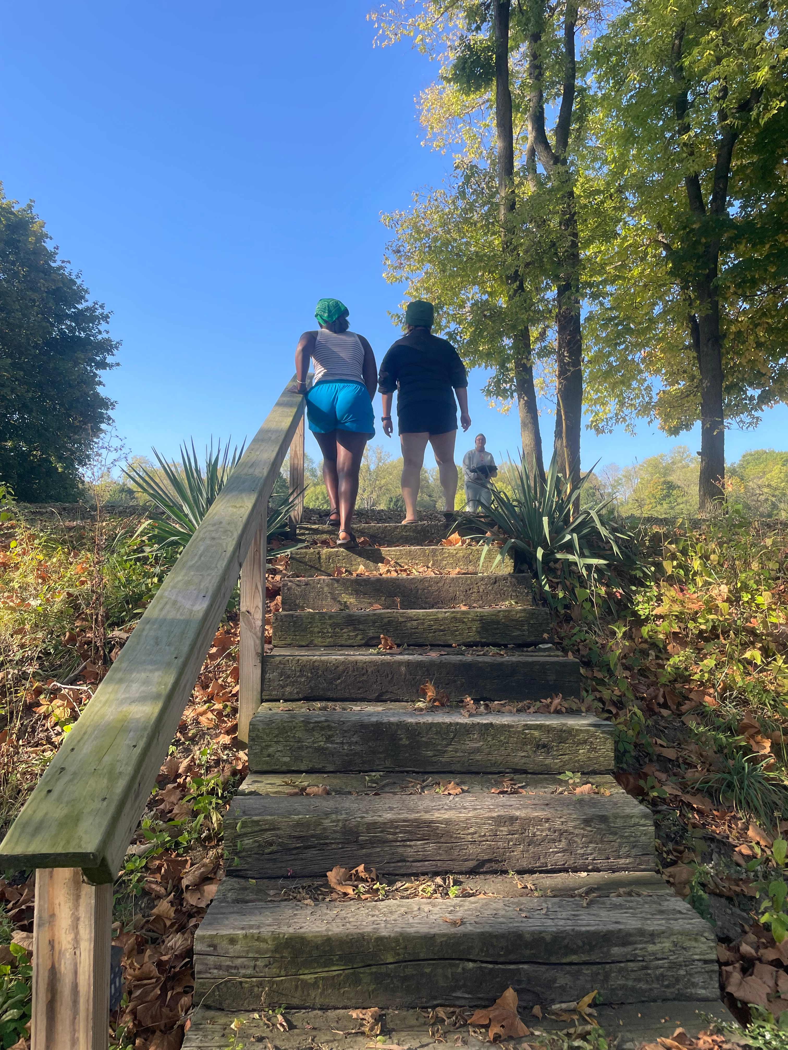 stairs down to river 
