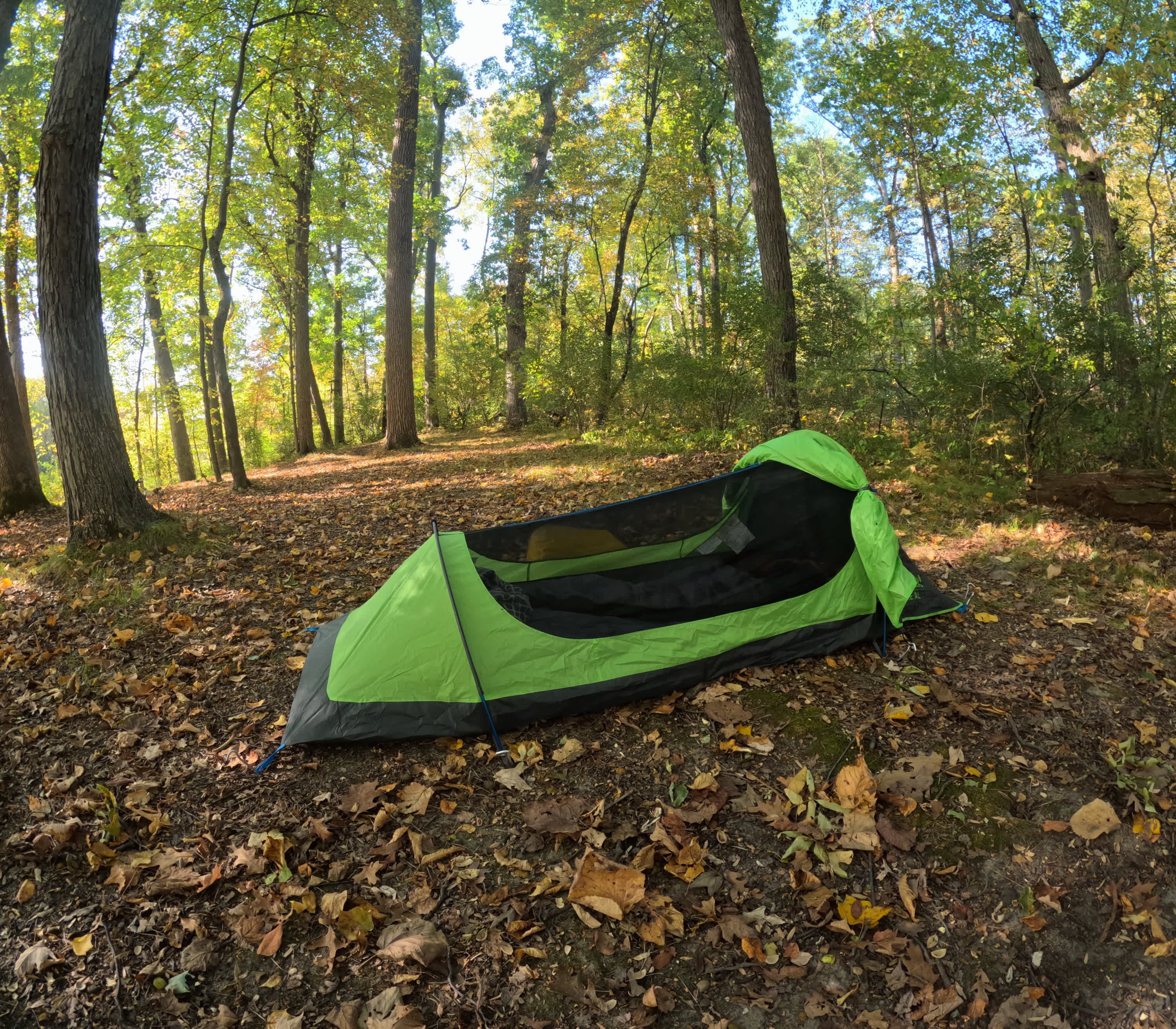Walk-in campsite at Tom & Julie's.