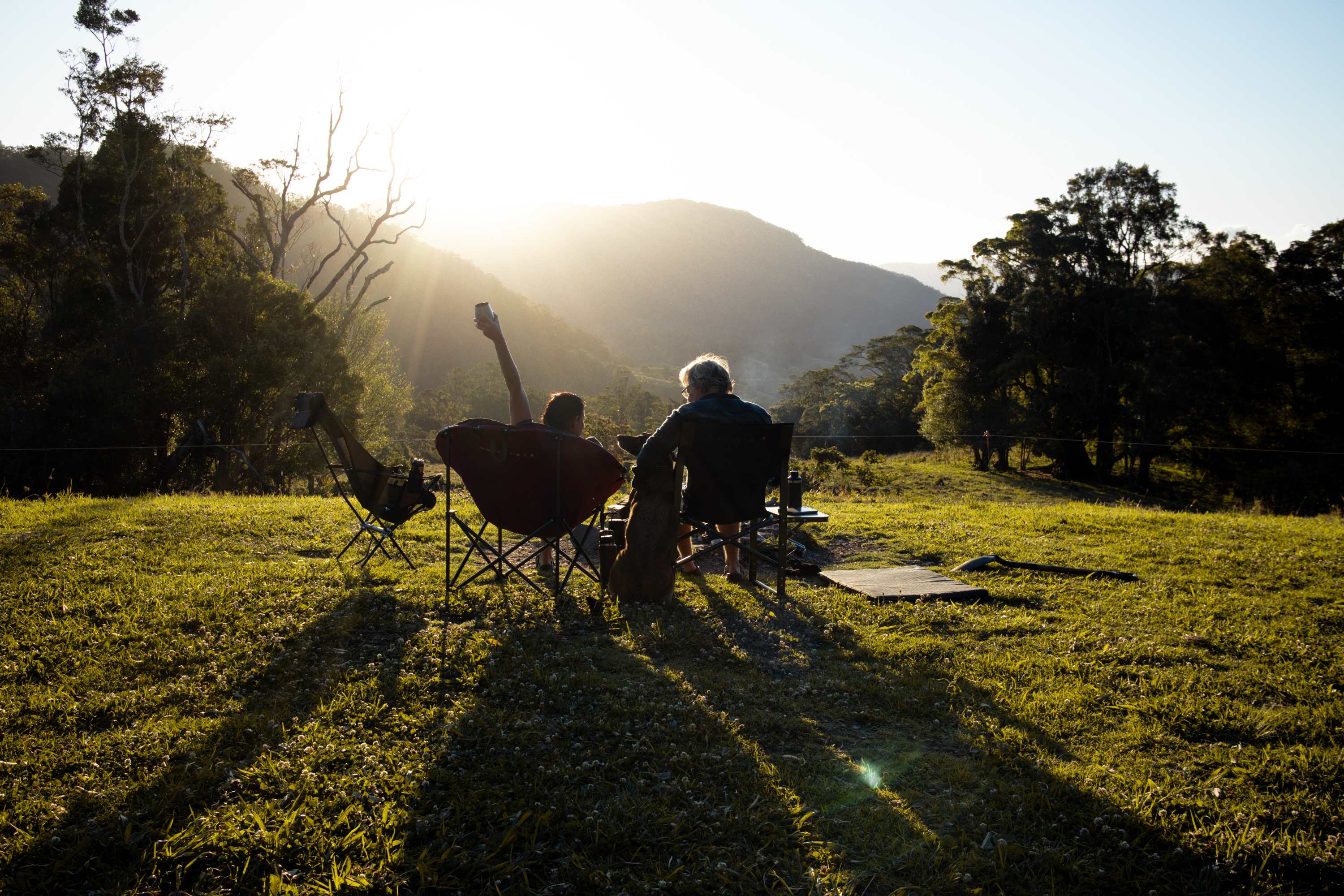 Sunset views from around the fire 