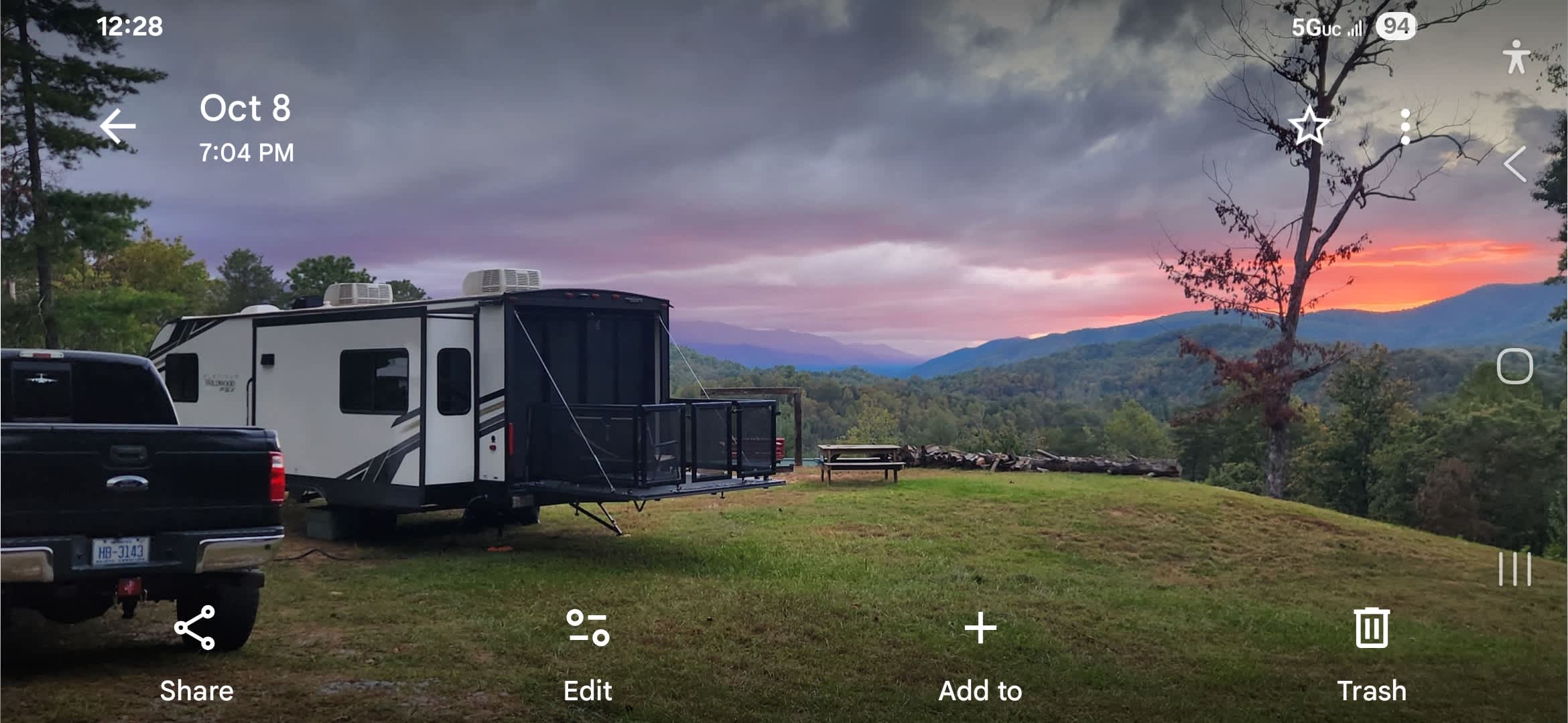 Sunset Ridge in the Smoky Mountains