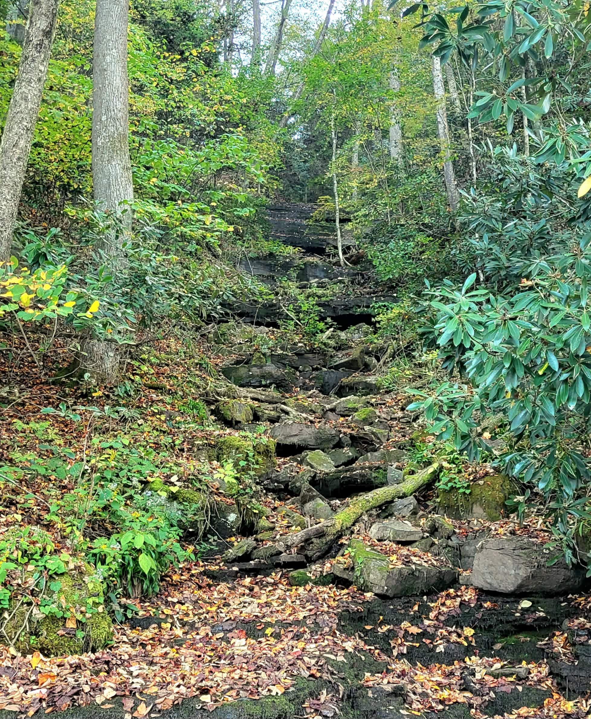 Waterfall, but dry season.