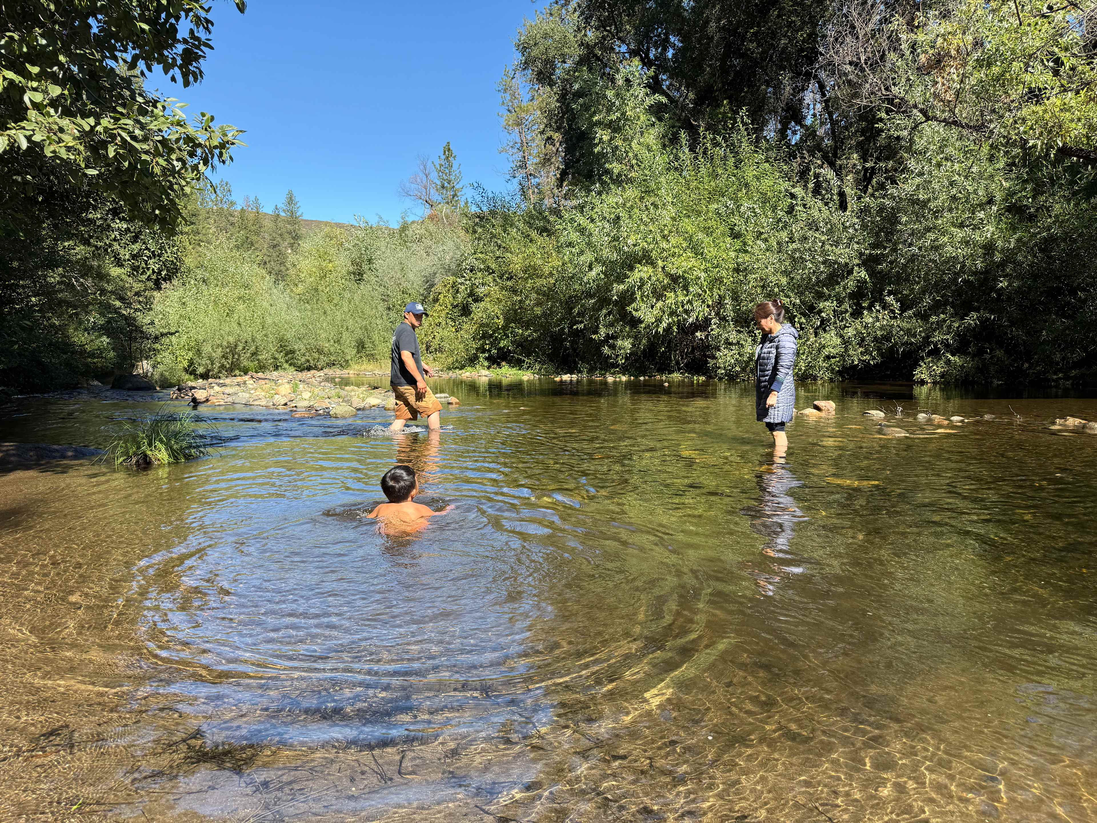 Crisp, cool river!! Felt so clean. 