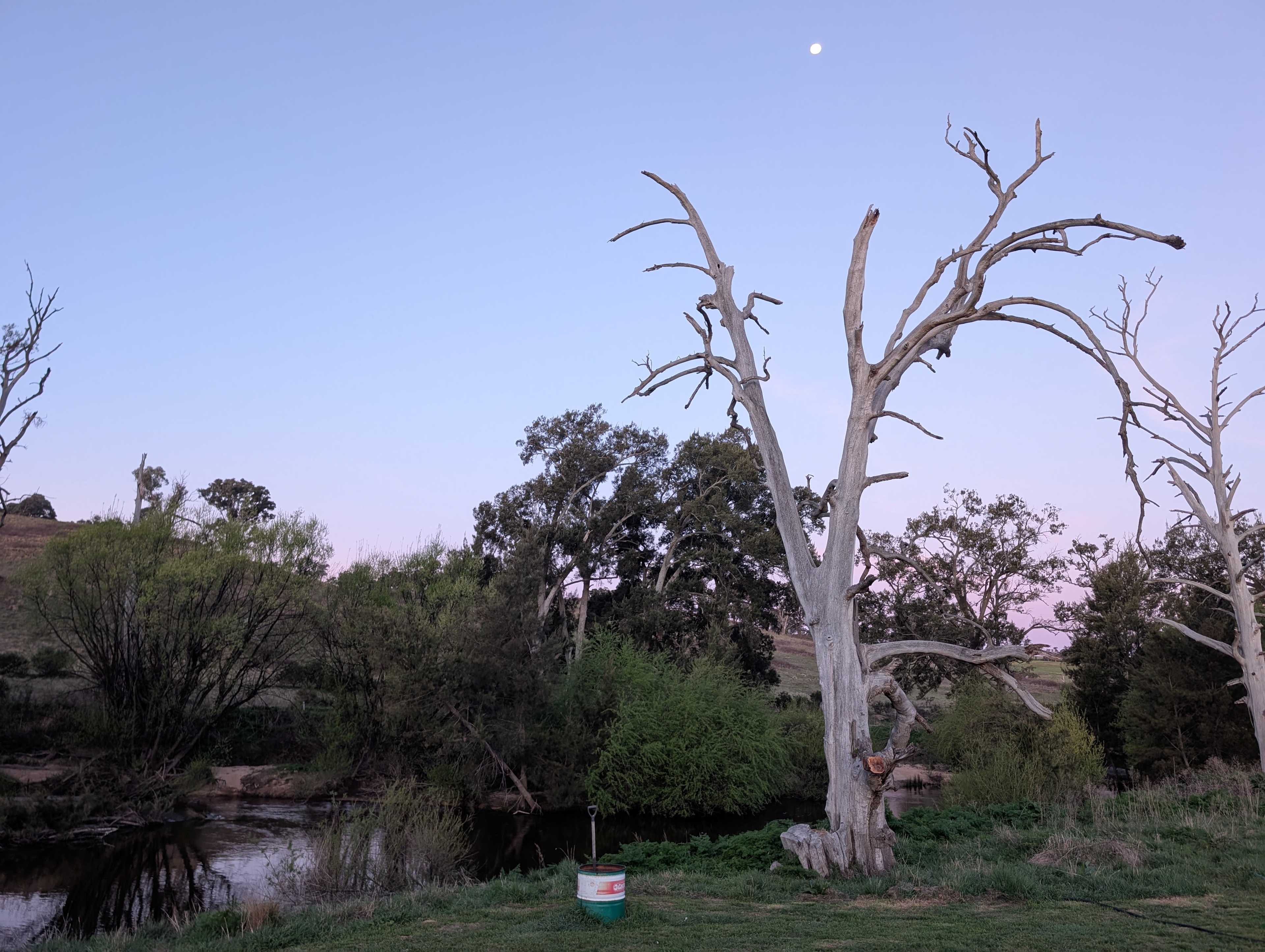 Campsite by the river