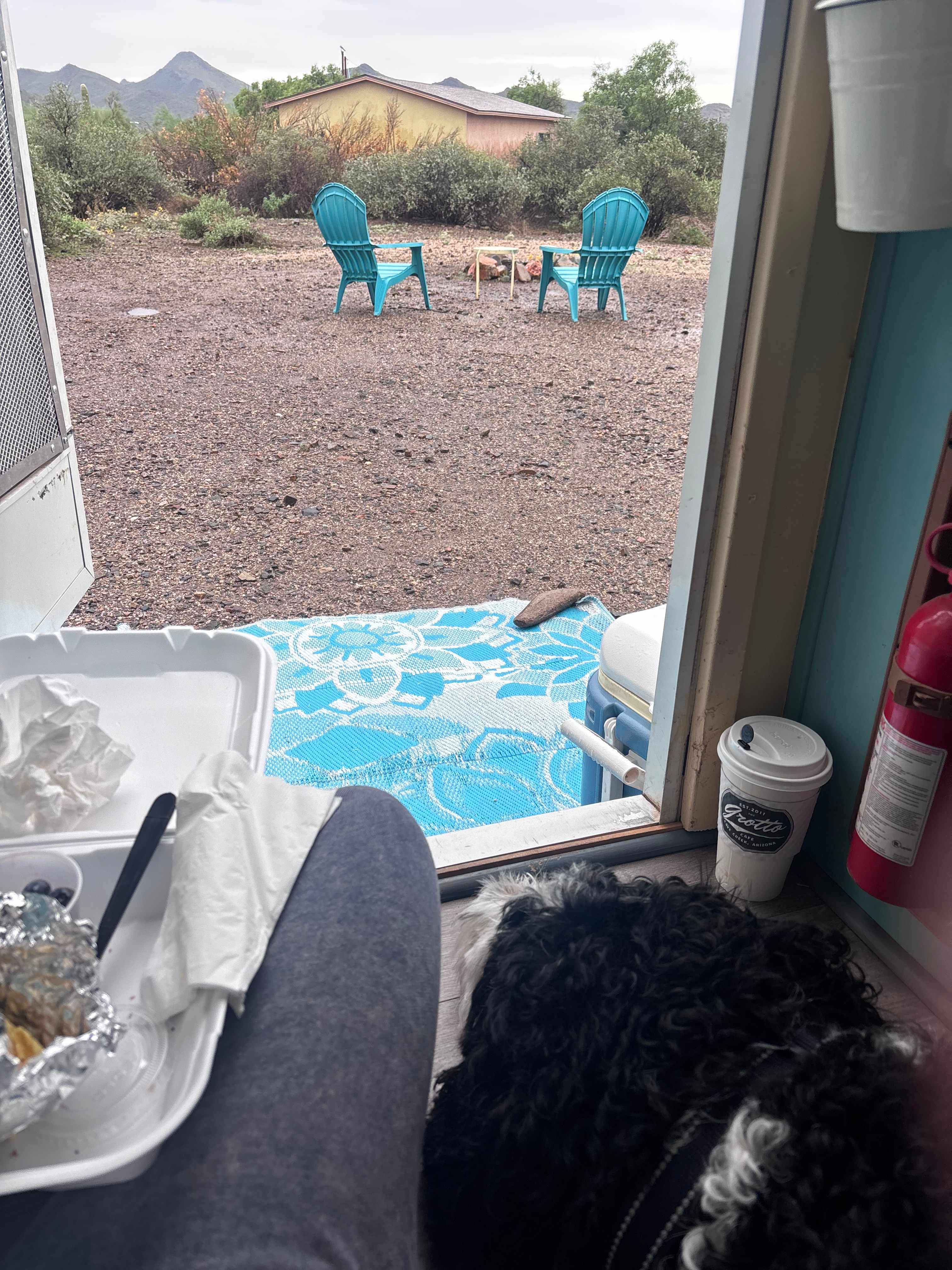 Breakfast on a rainy morning