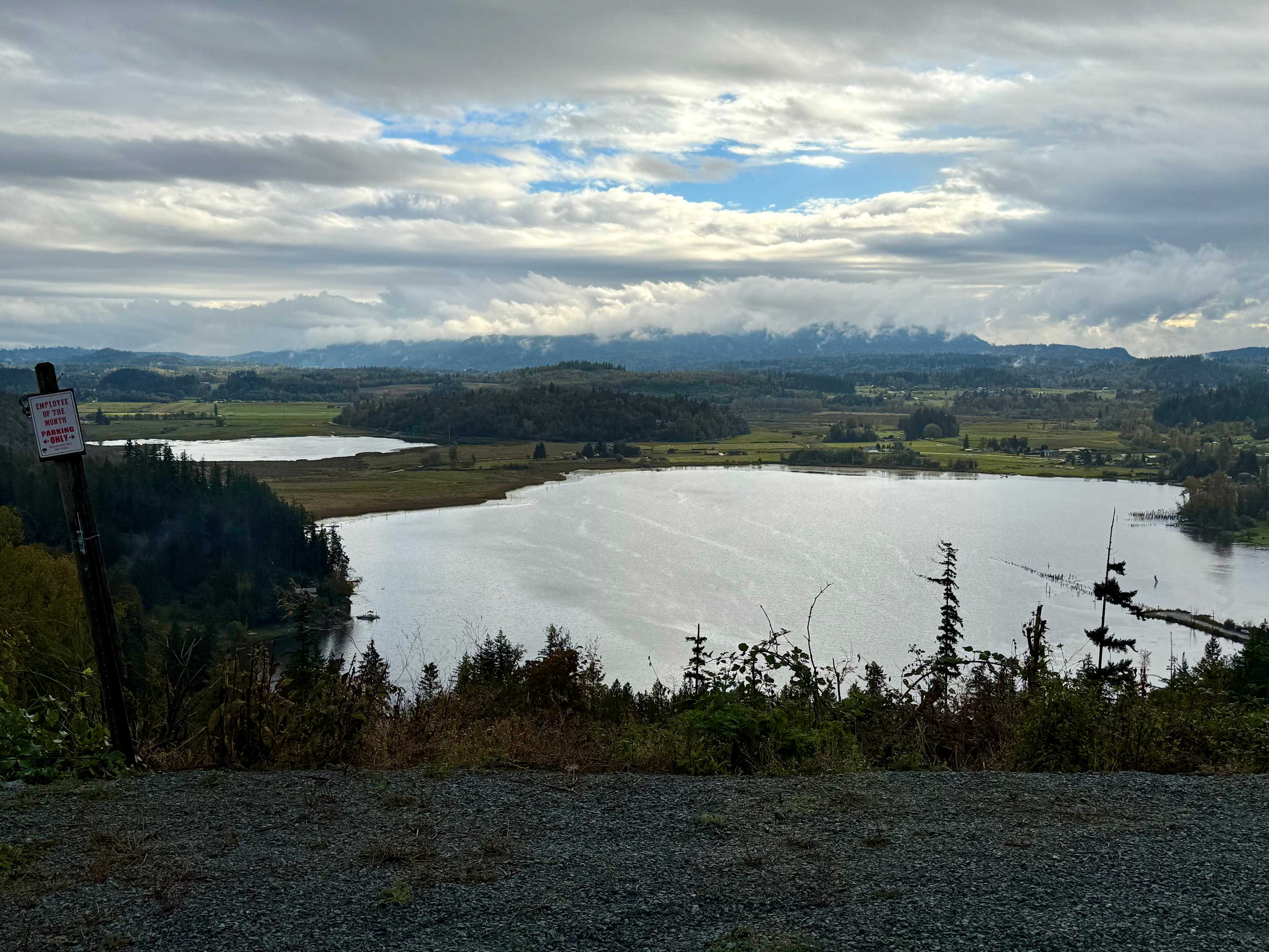 View from the upper campsite. 