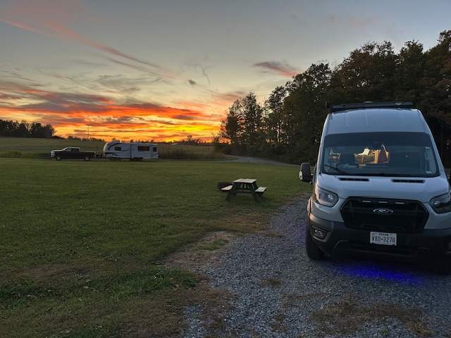 October sunset from Site C