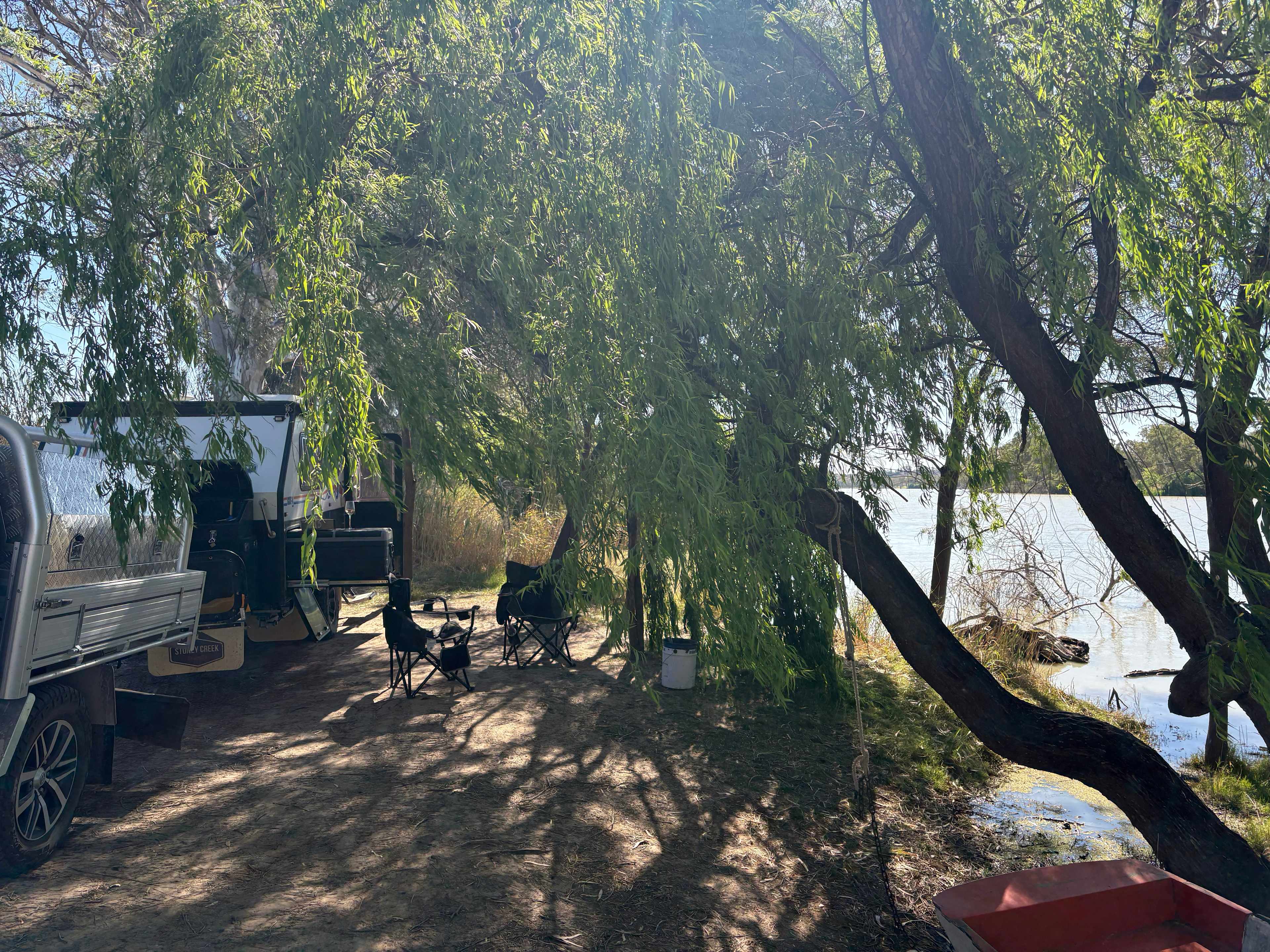 Secluded exclusive river campsite