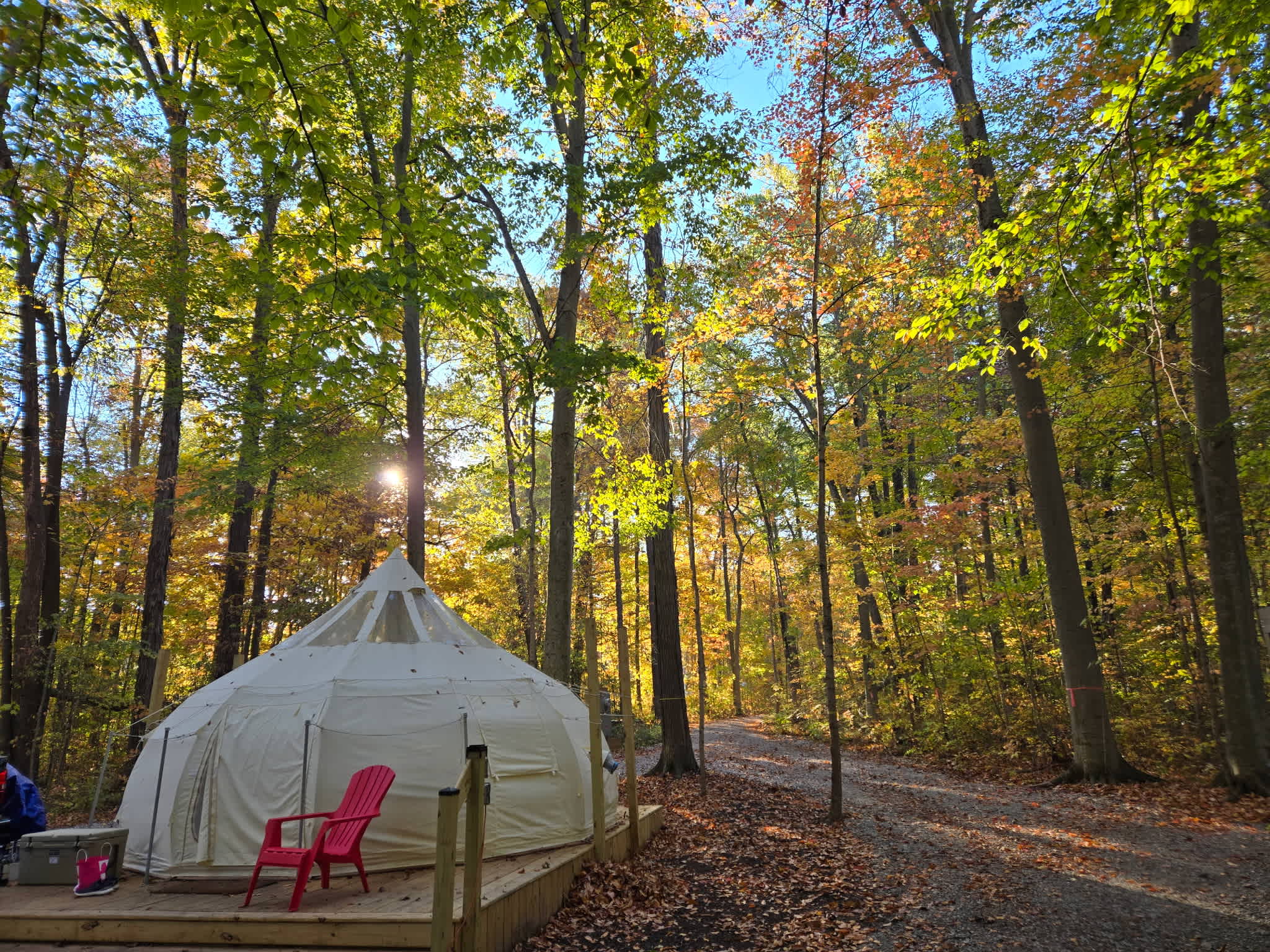 Camp during mid October 