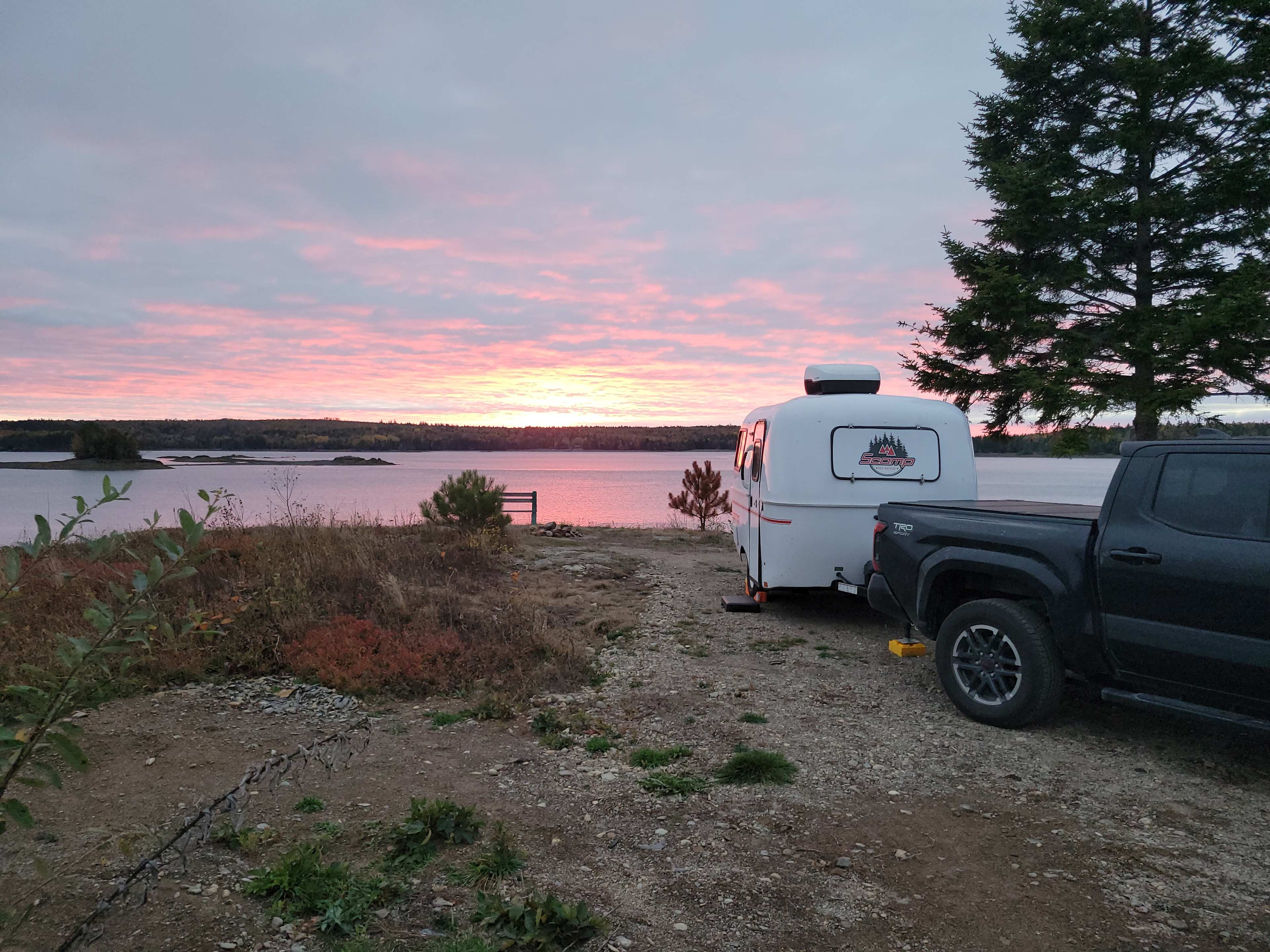 Sunset on the point.