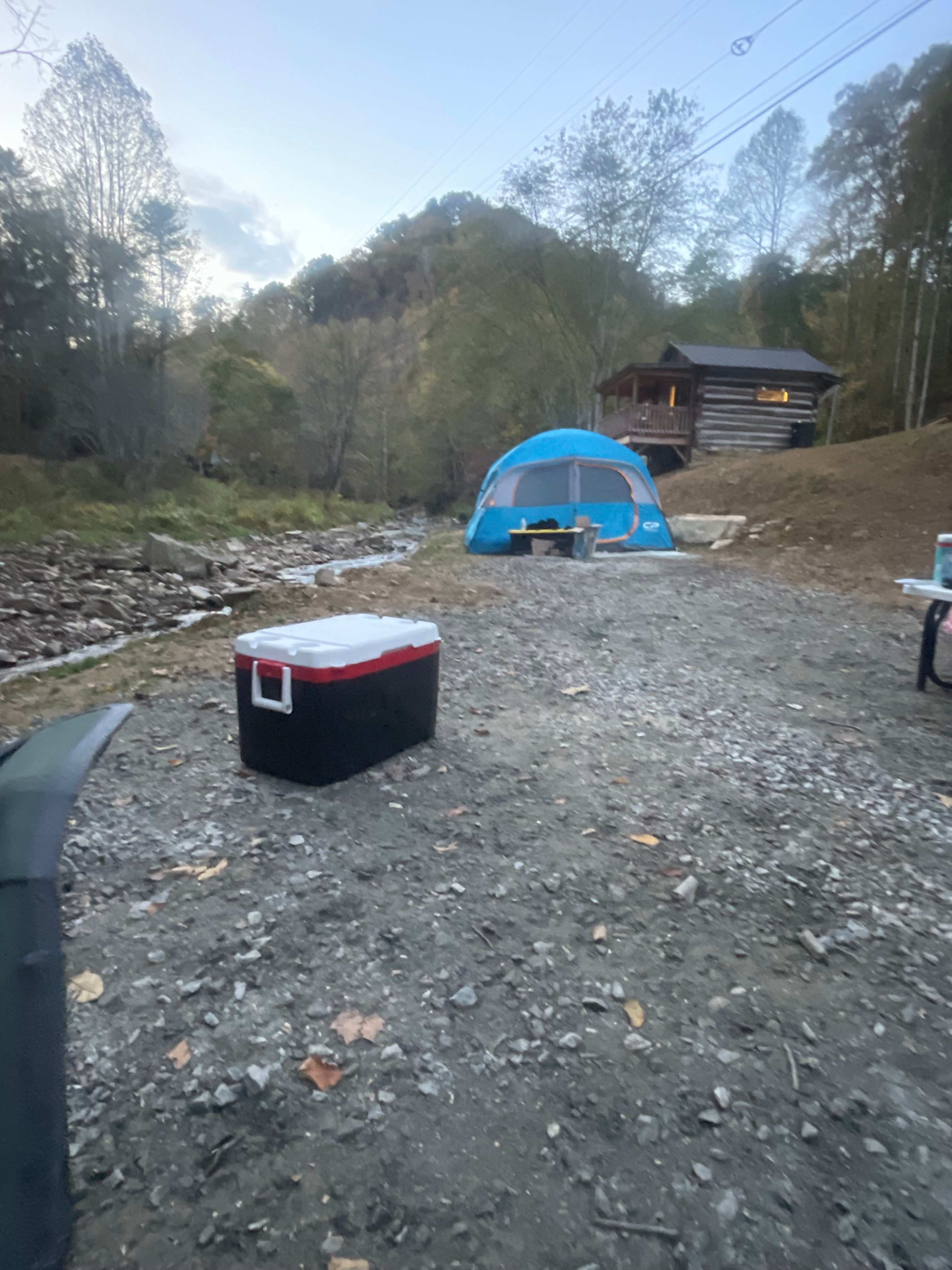 joyville, camping site on elk creek