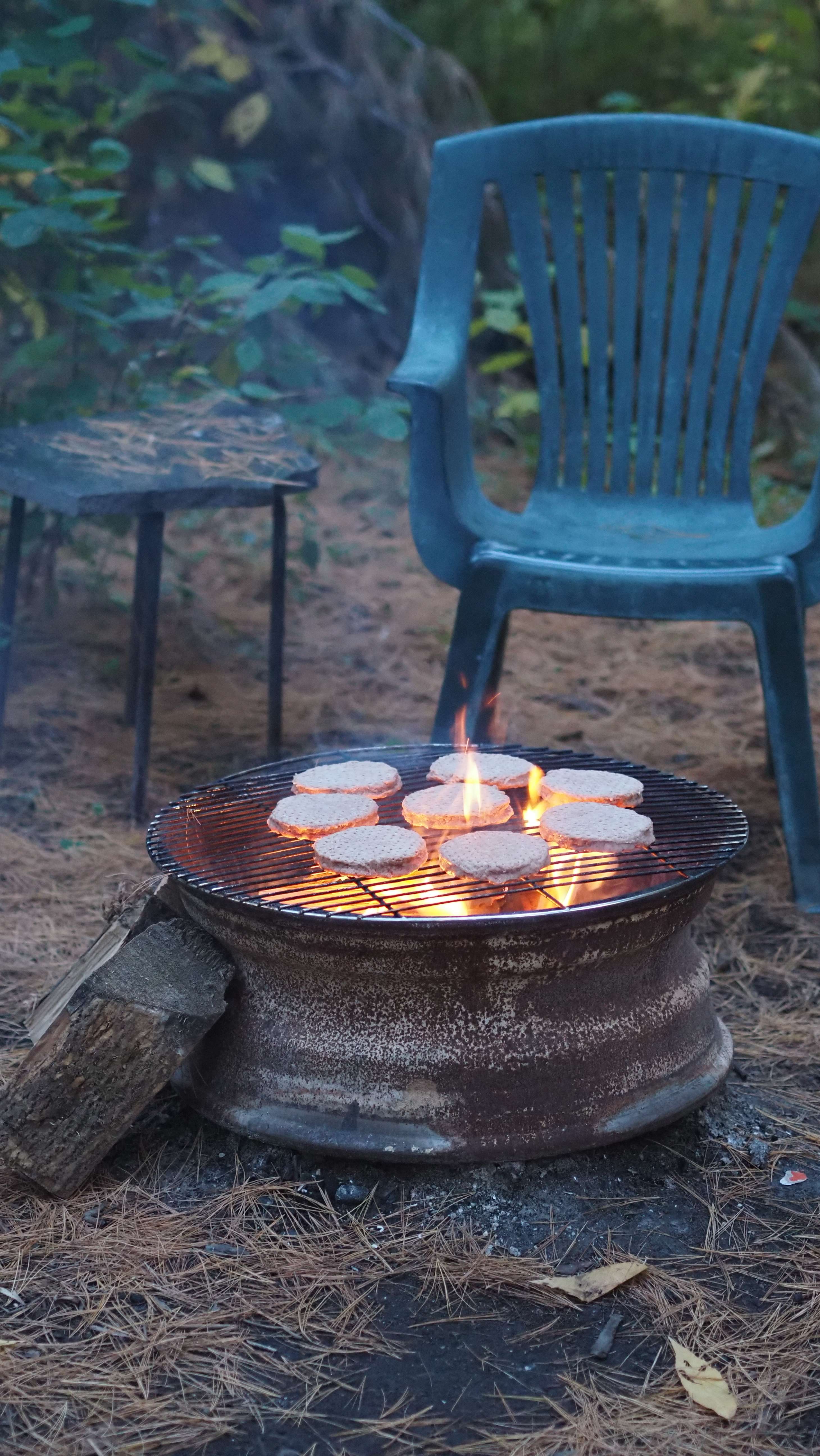 Cooking over the fire!