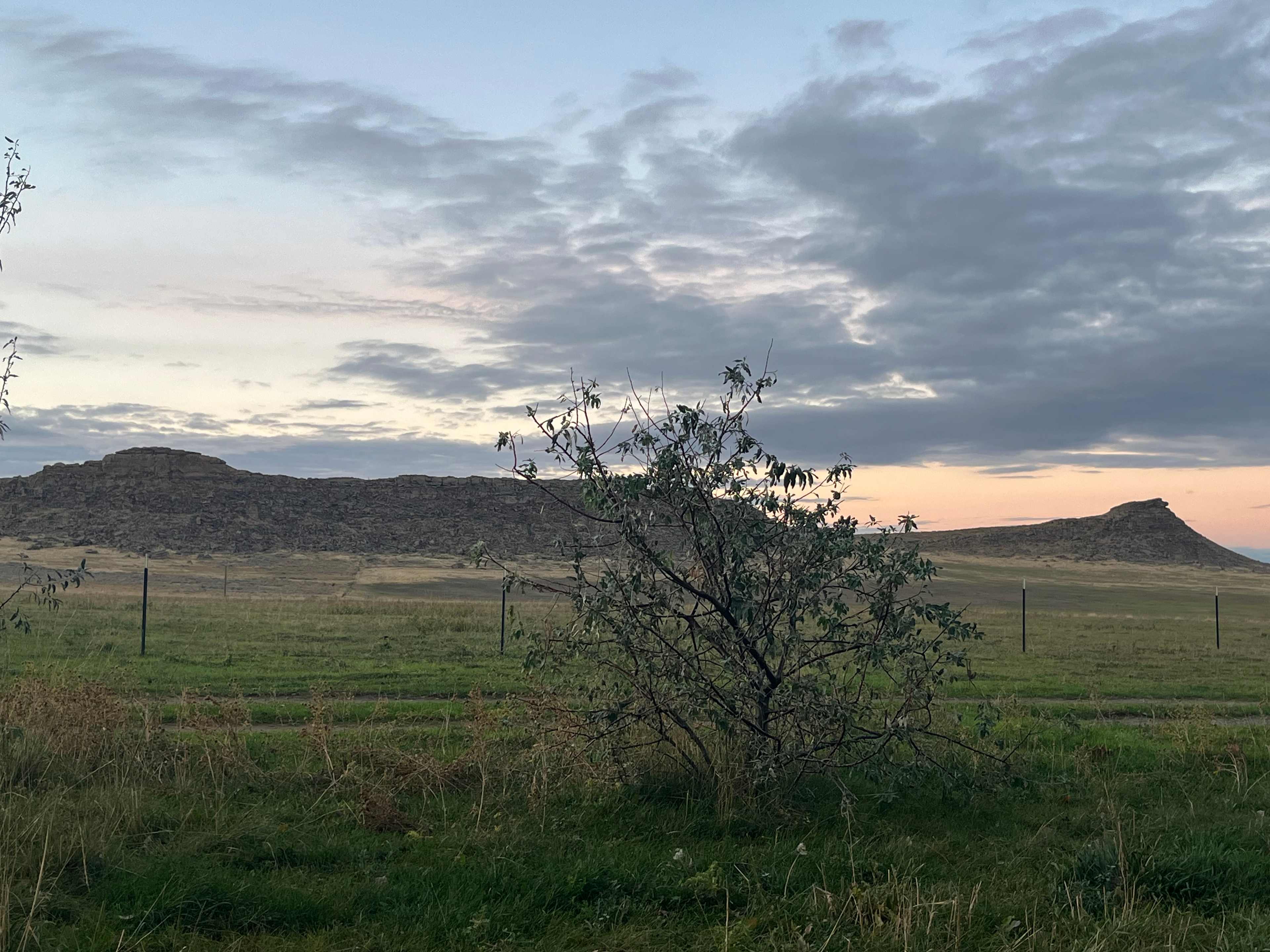 Trees, Lake view, Rock buttes!