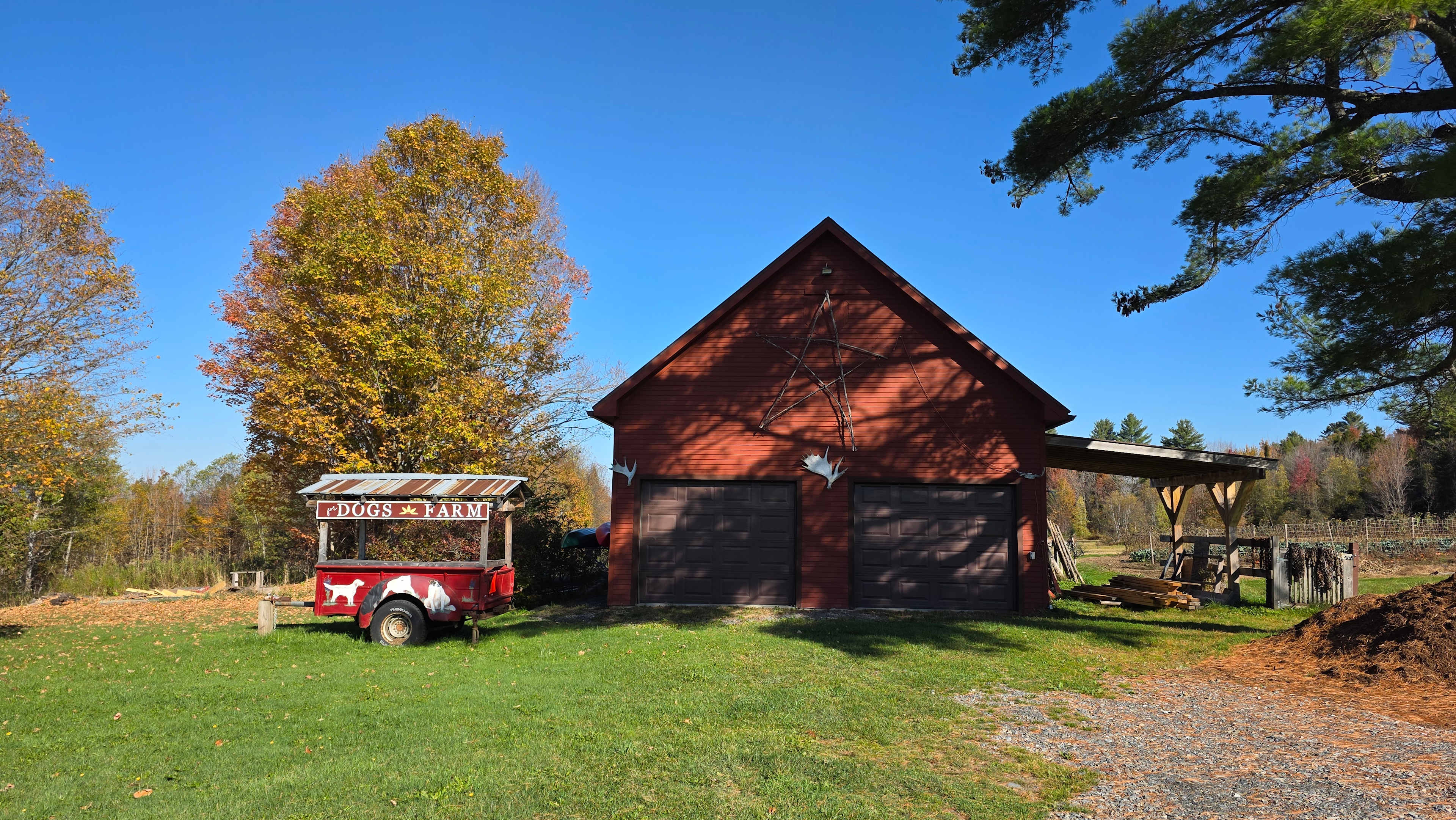Mini refrigerator available for use just inside the barn