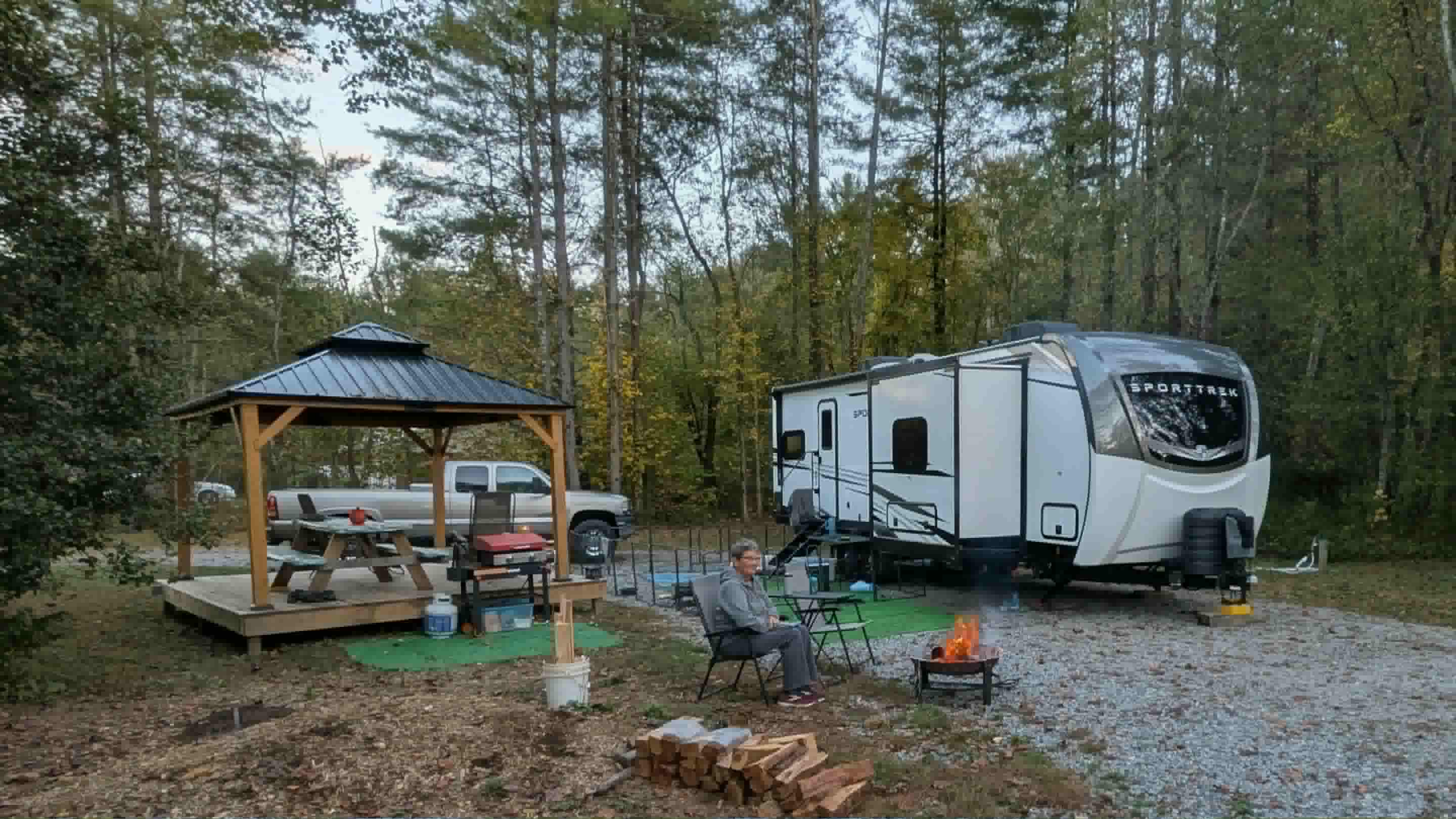 Firepit included and the stars were abundant!