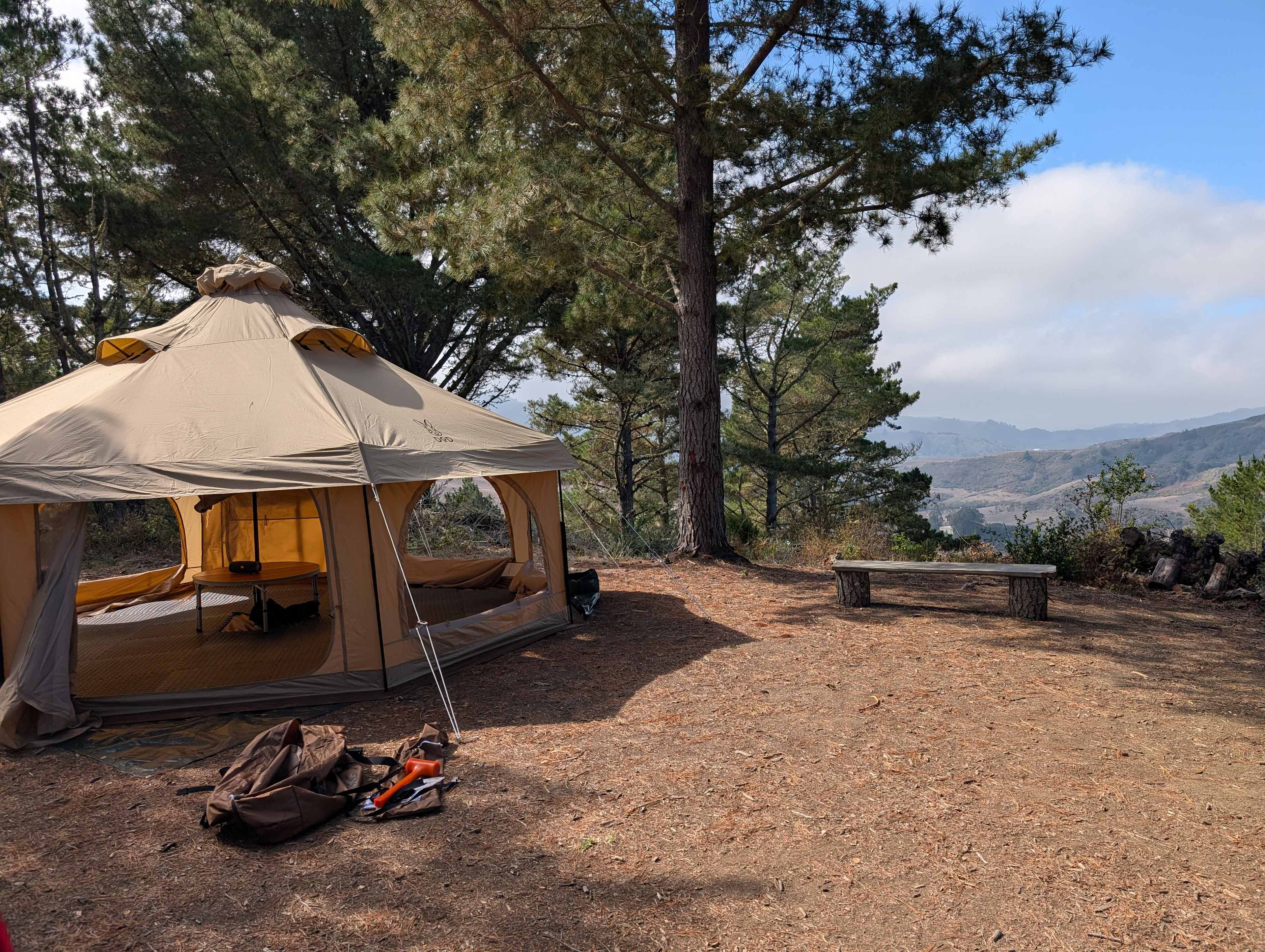 TONS of space for my ridiculously large tent