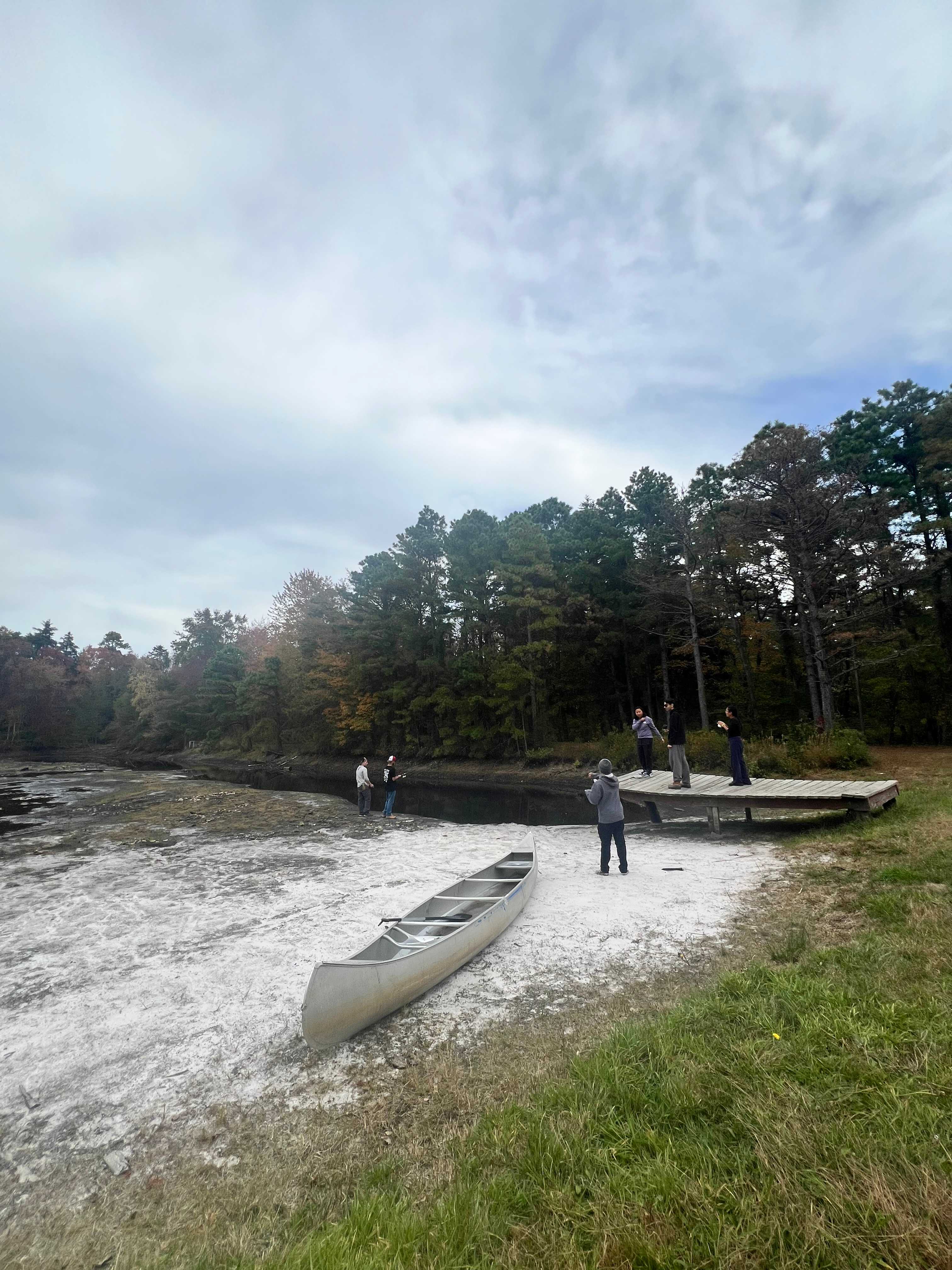The dock to the pond.