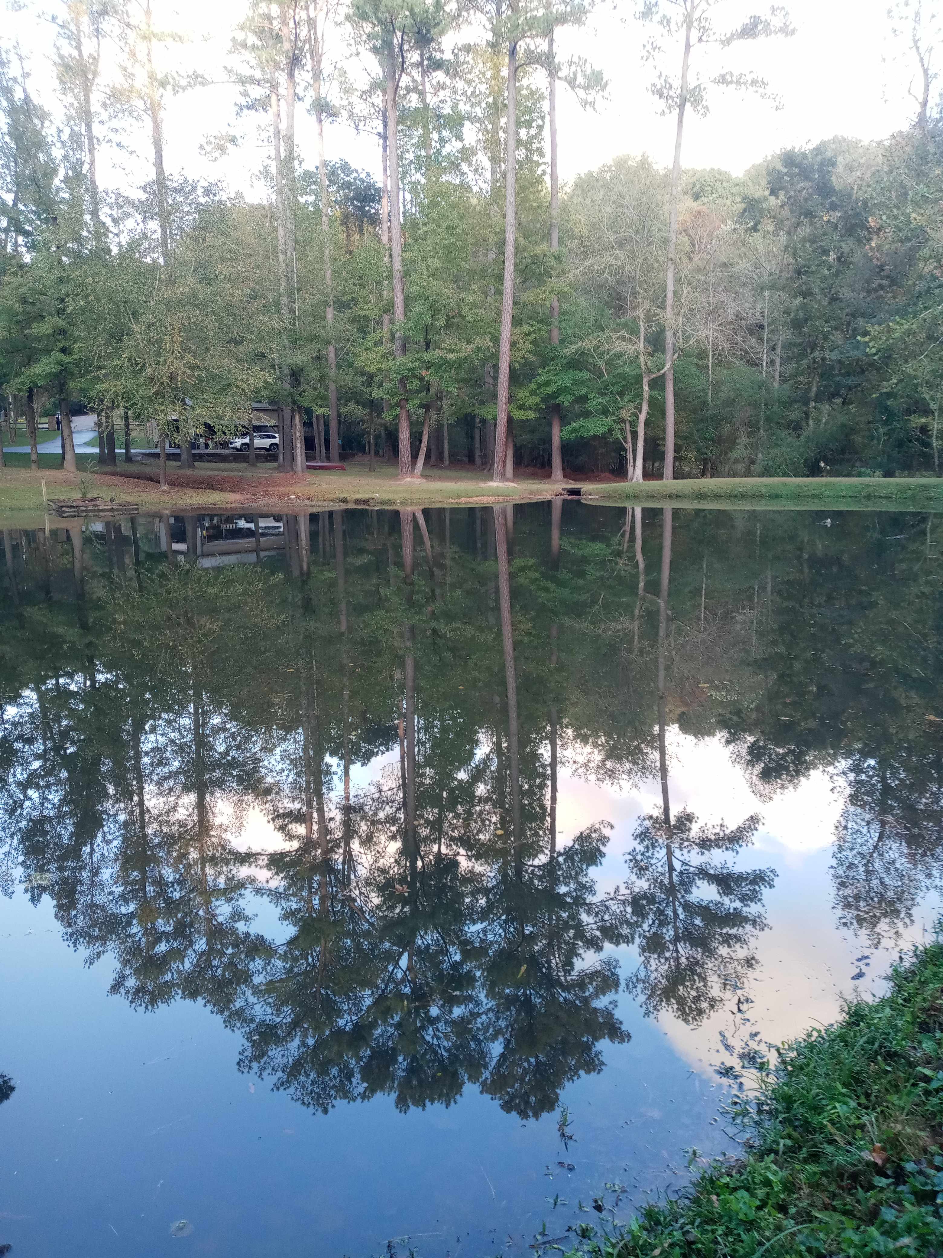 Subie parked by the barn