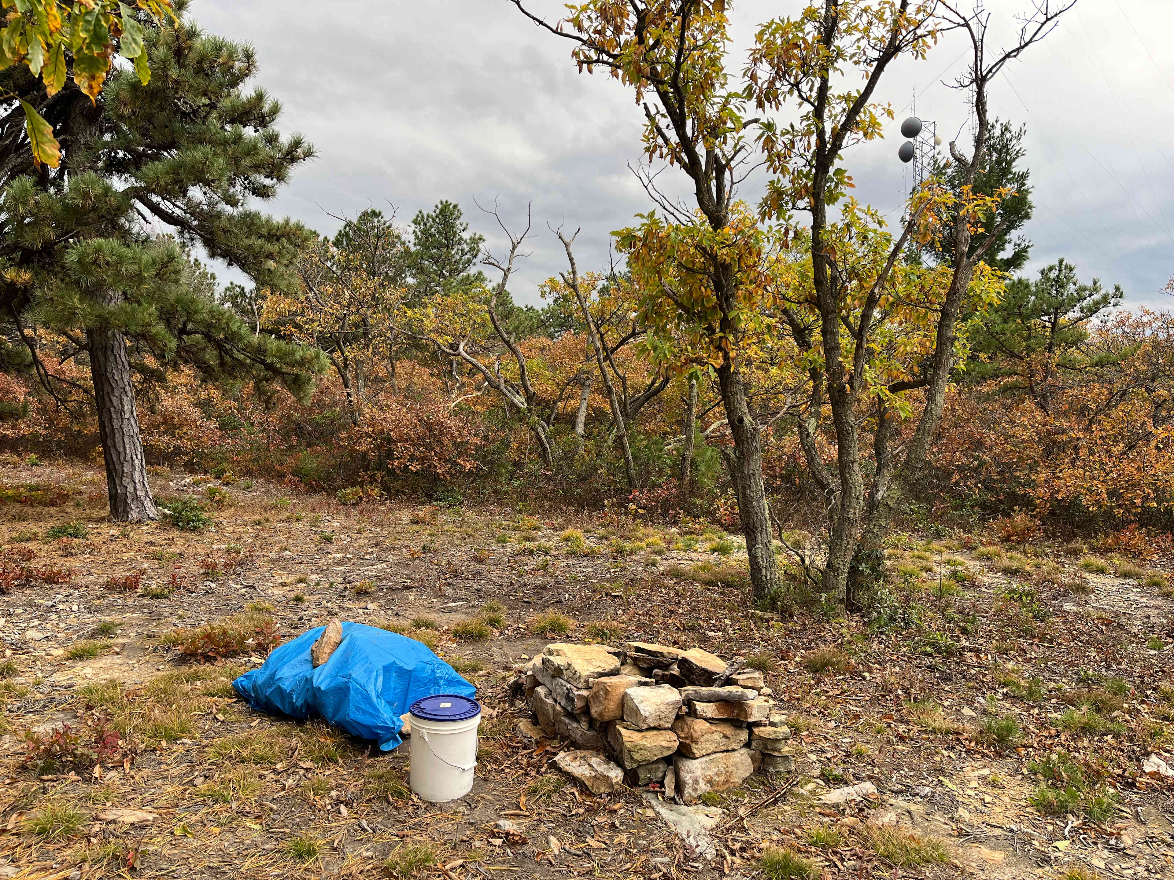 Water provided for fire pit safety!