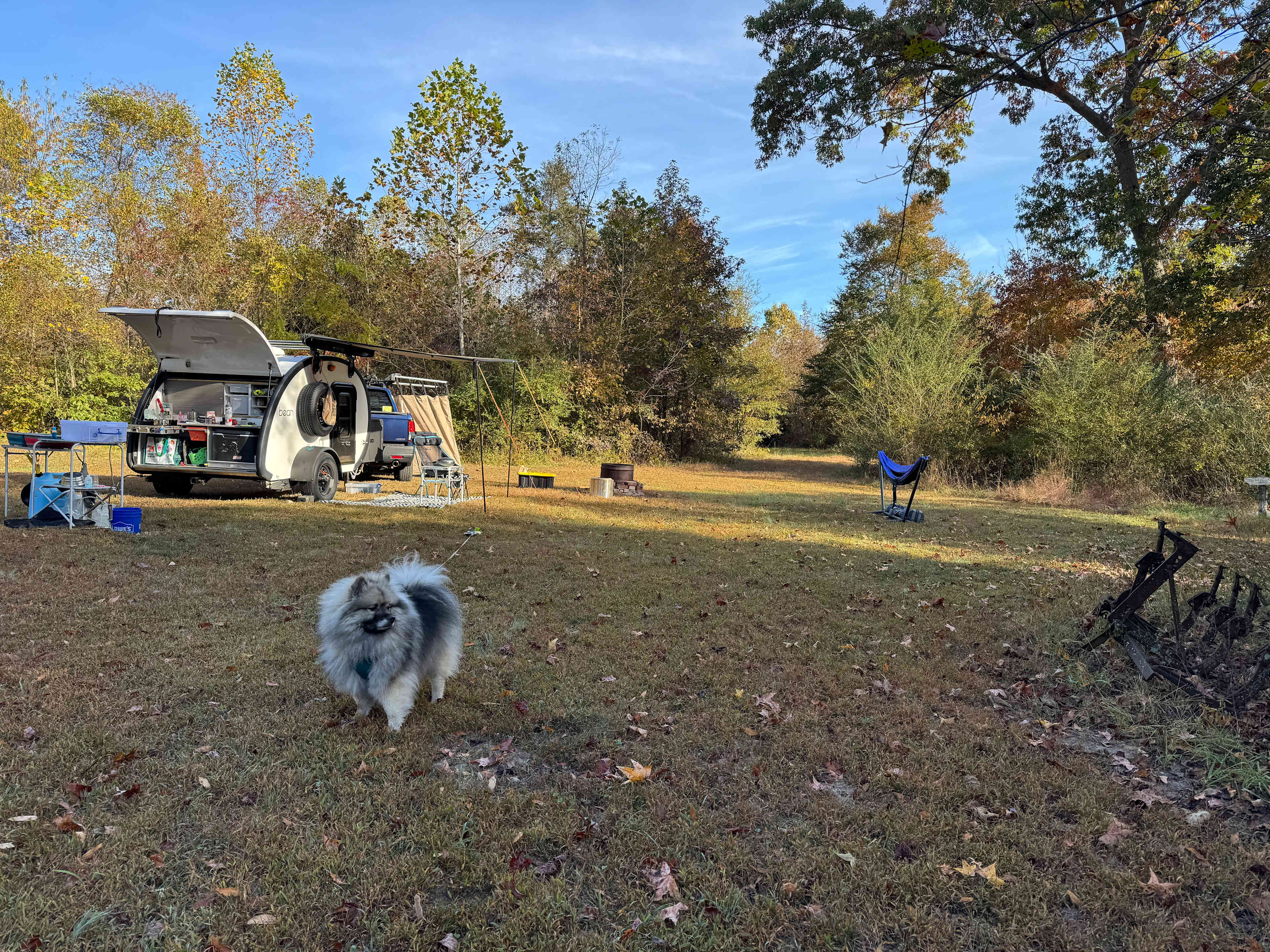 Camp view facing north. 