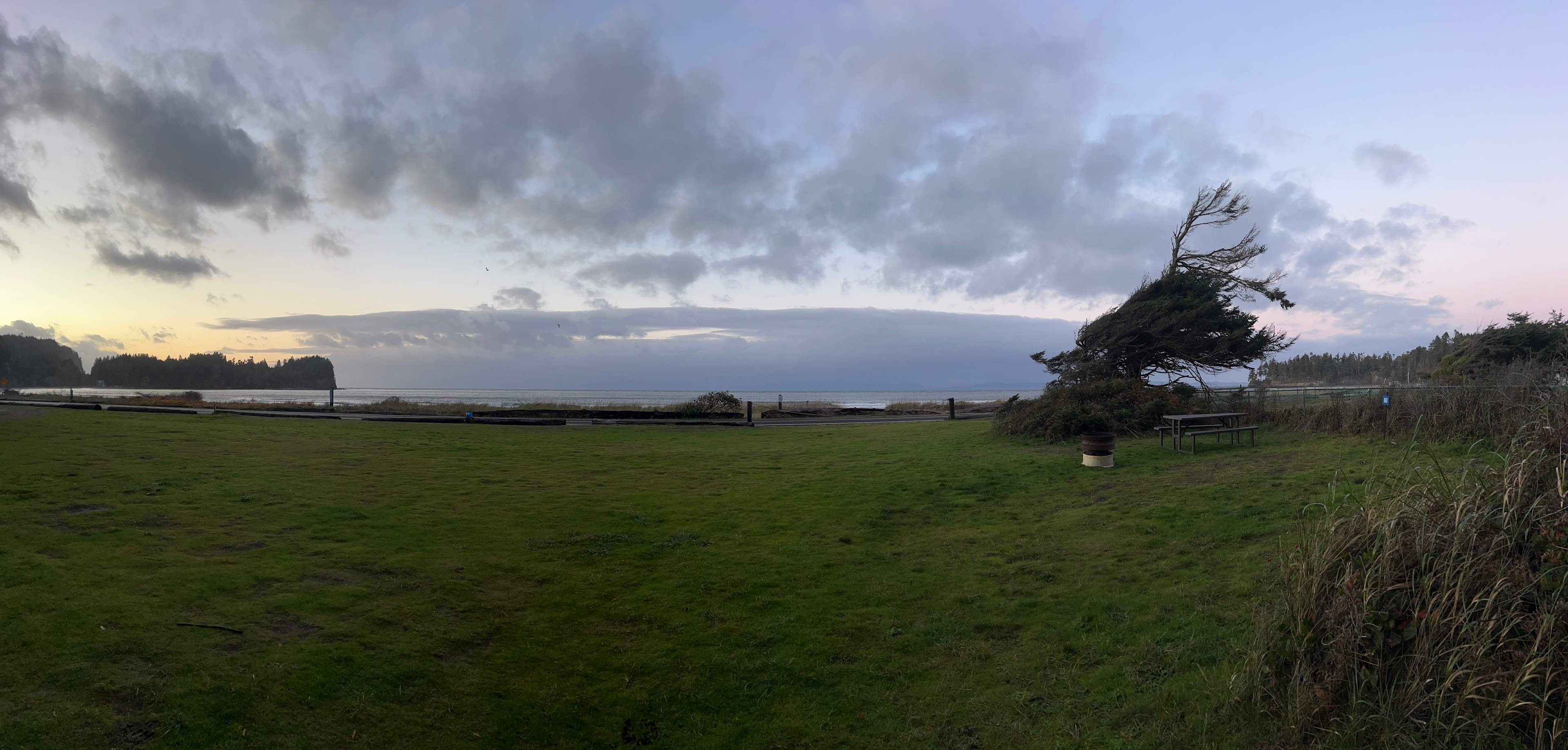 The view from the site. 