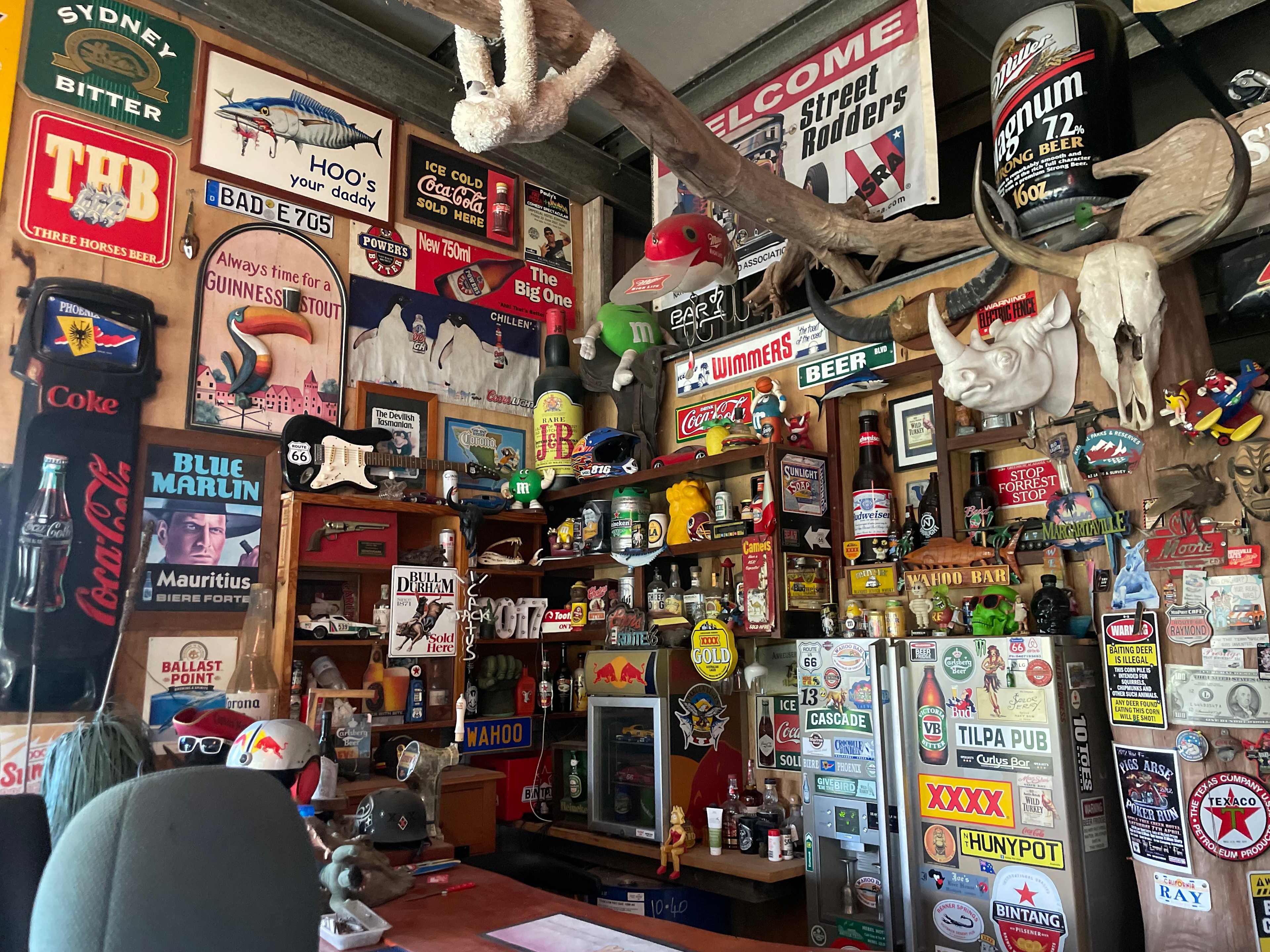 Bar area only in use when owner there 