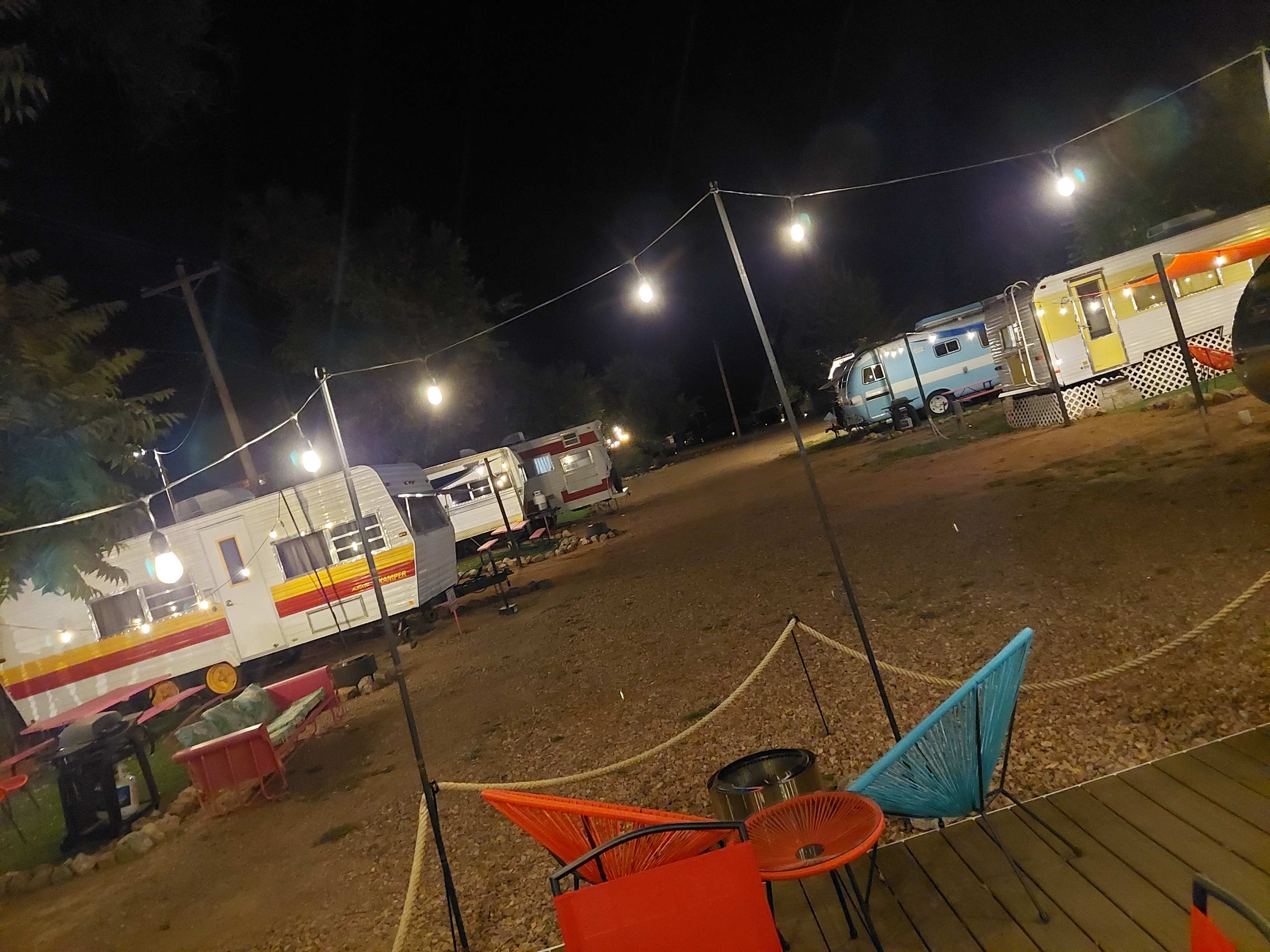 Vintage RVs from Baywatch deck