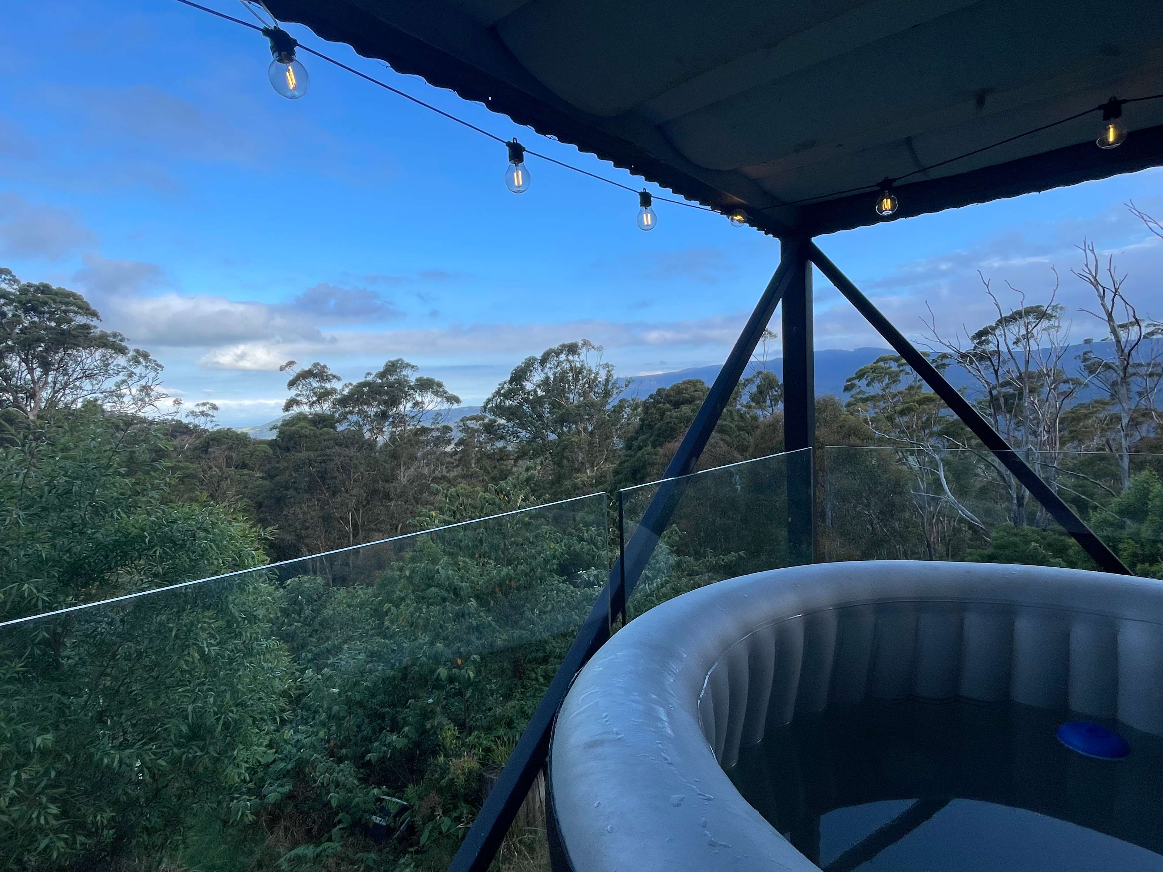 Hot tub with views