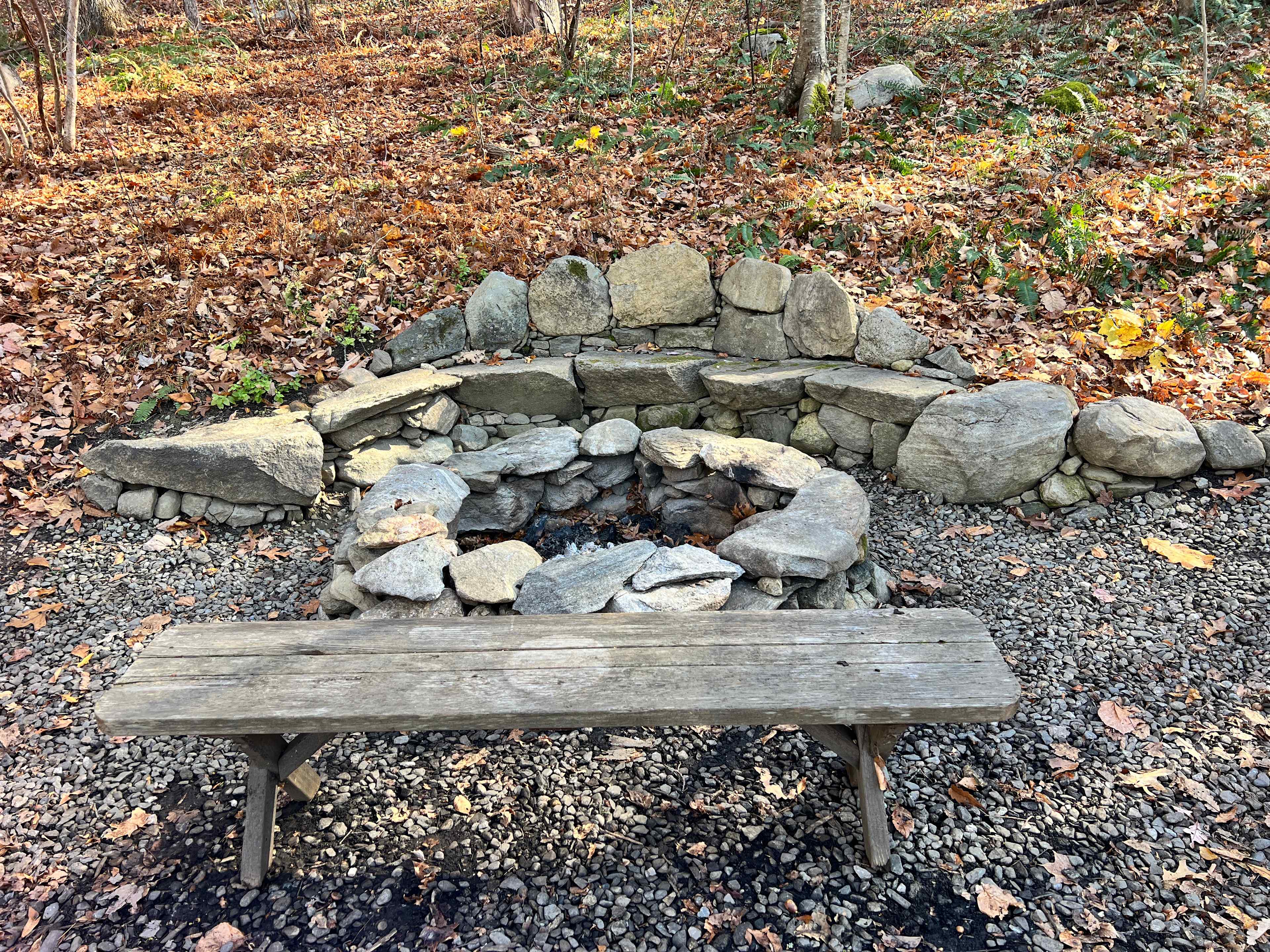 Artistic and cozy fire pit…