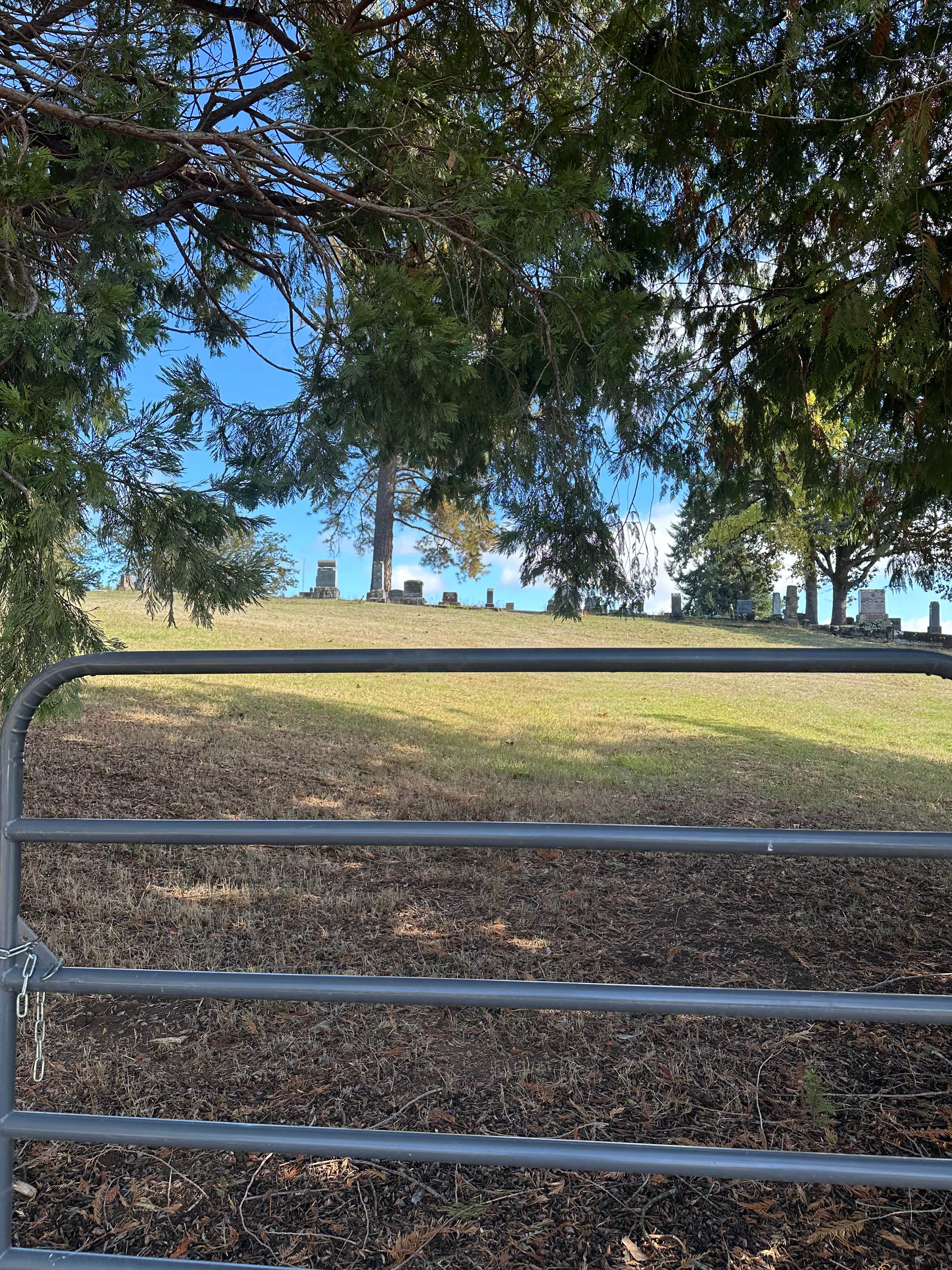 Cemetery adjacent to Property 