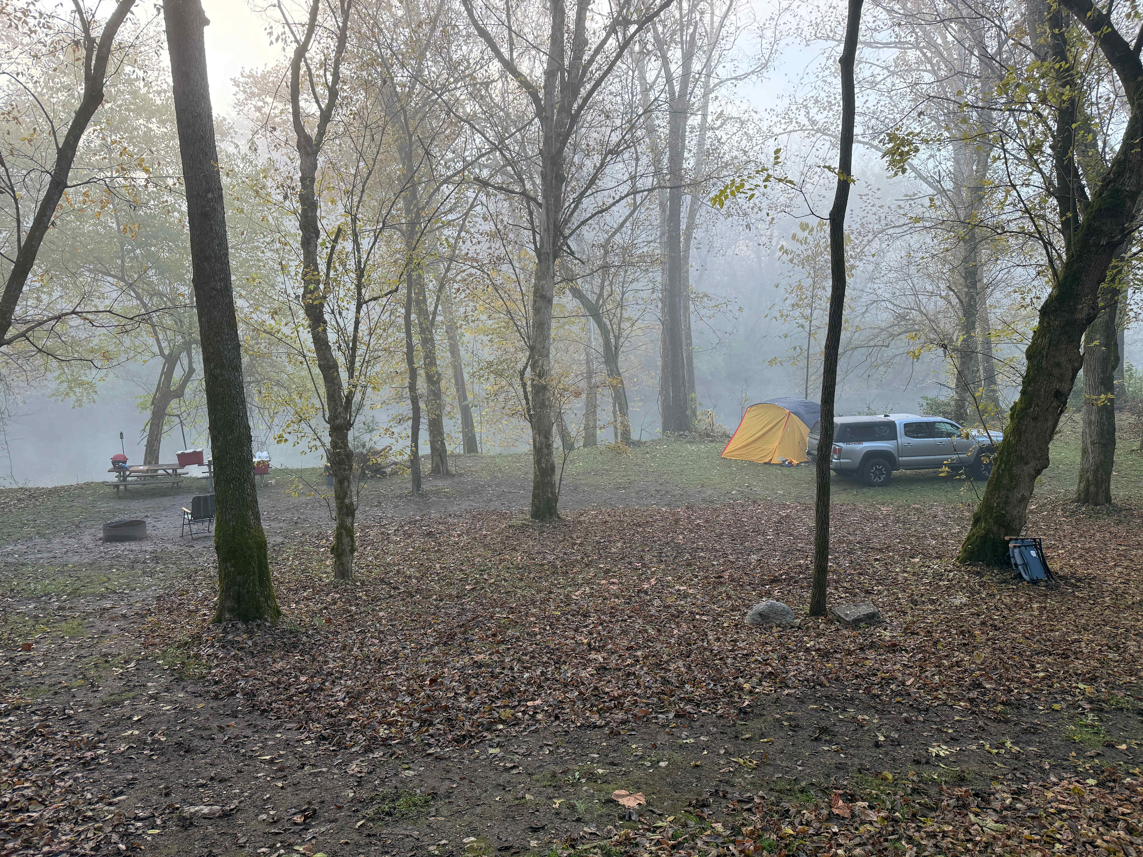 Cabin and Tent Camping On The River